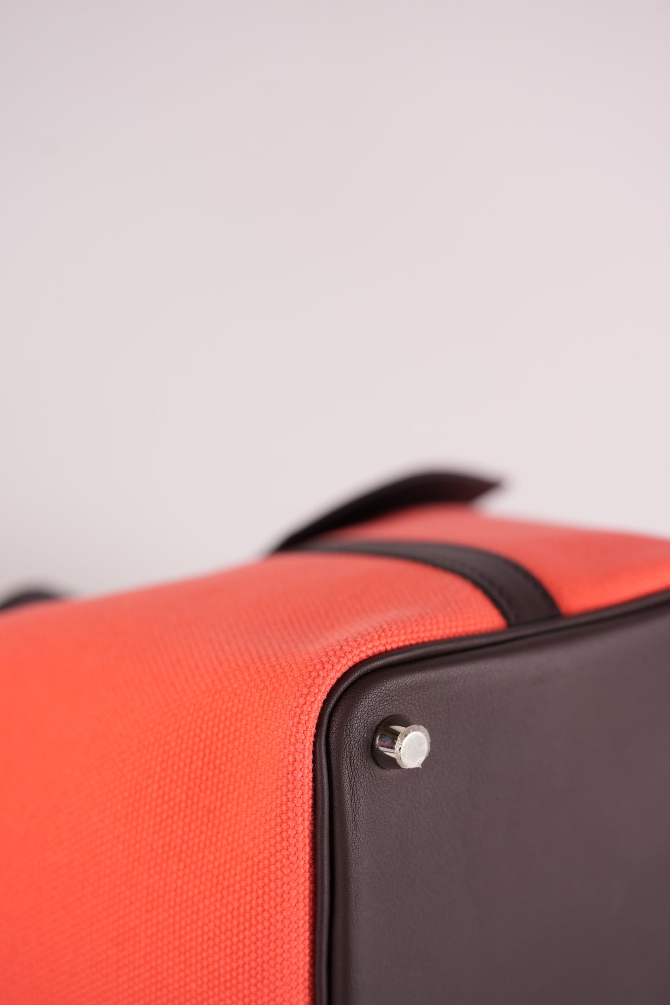 Picotin 18 Limited Edition Cargo Rouge Sellier Swift and Rose Texas Toile Goeland Canvas and Palladium Hardware Stamp U (2022) | Purse Maison Luxury Bags Shop