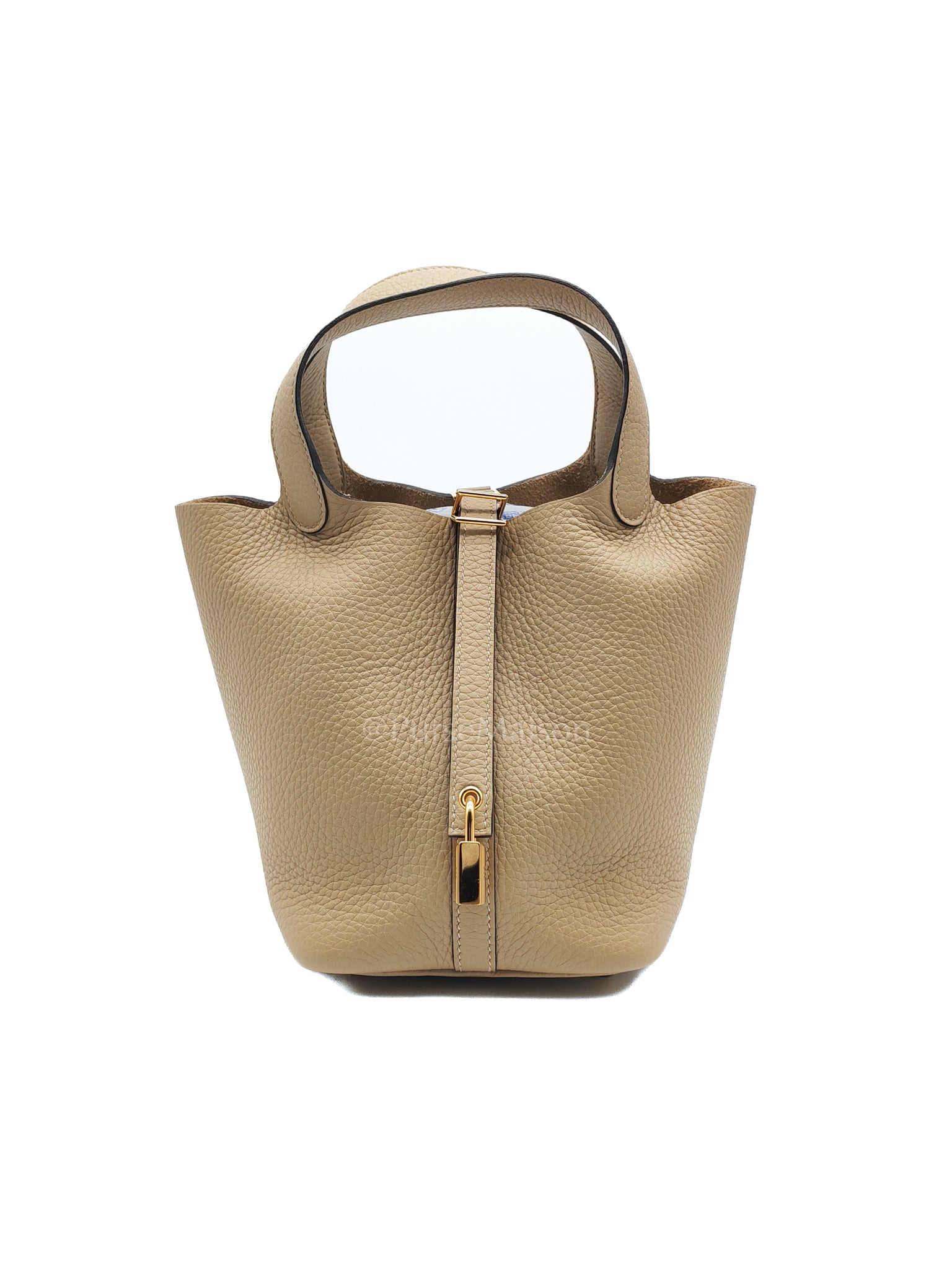 Picotin 18 Trench Clemence Leather and Gold Hardware Stamp K (2025) | Purse Maison Luxury Bags Shop