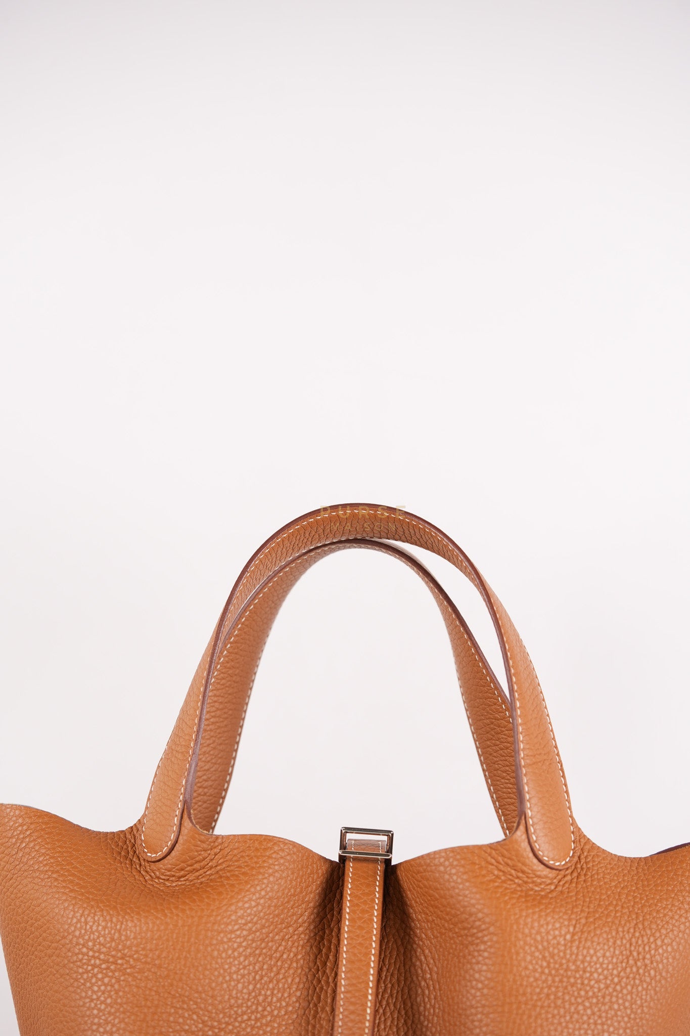 Picotin 22 Gold Clemence Leather and Palladium Hardware Stamp U (2022) | Purse Maison Luxury Bags Shop