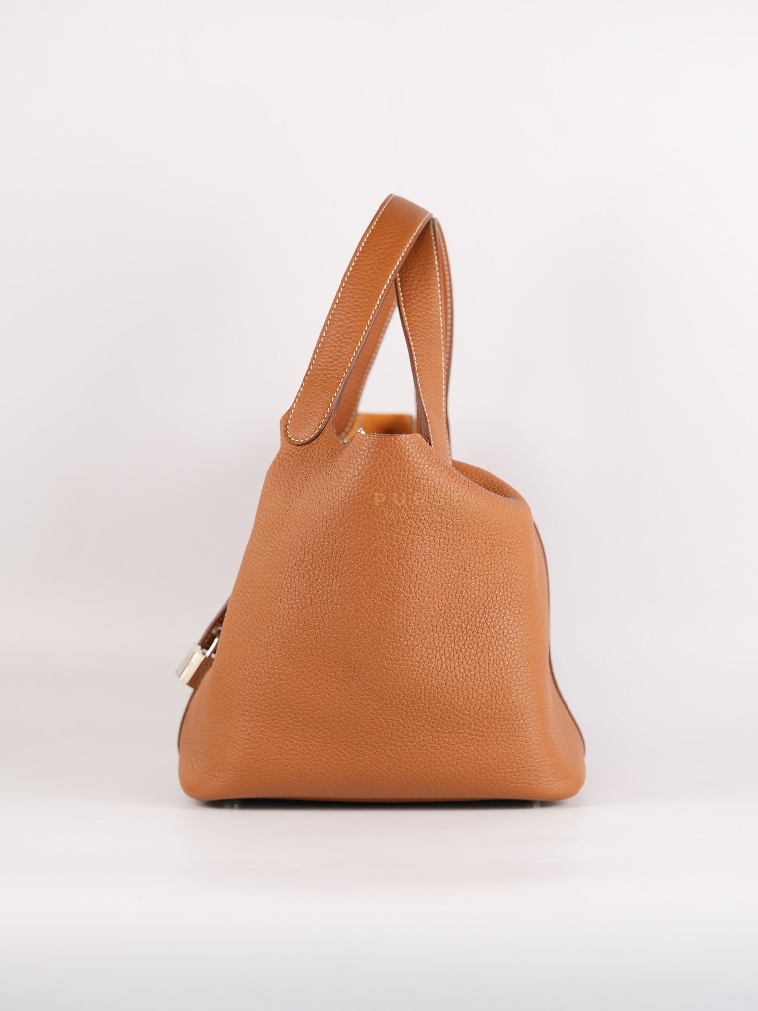 Picotin 22 Gold Clemence Leather and Palladium Hardware Stamp U (2022) | Purse Maison Luxury Bags Shop