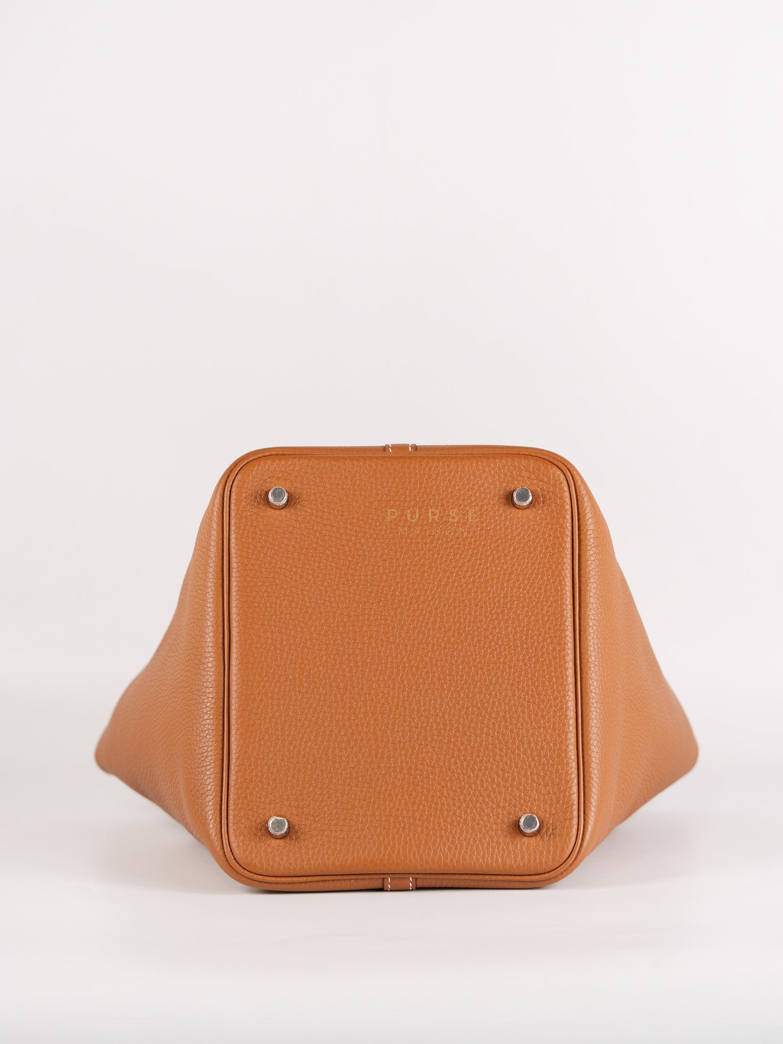 Picotin 22 Gold Clemence Leather and Palladium Hardware Stamp U (2022) | Purse Maison Luxury Bags Shop