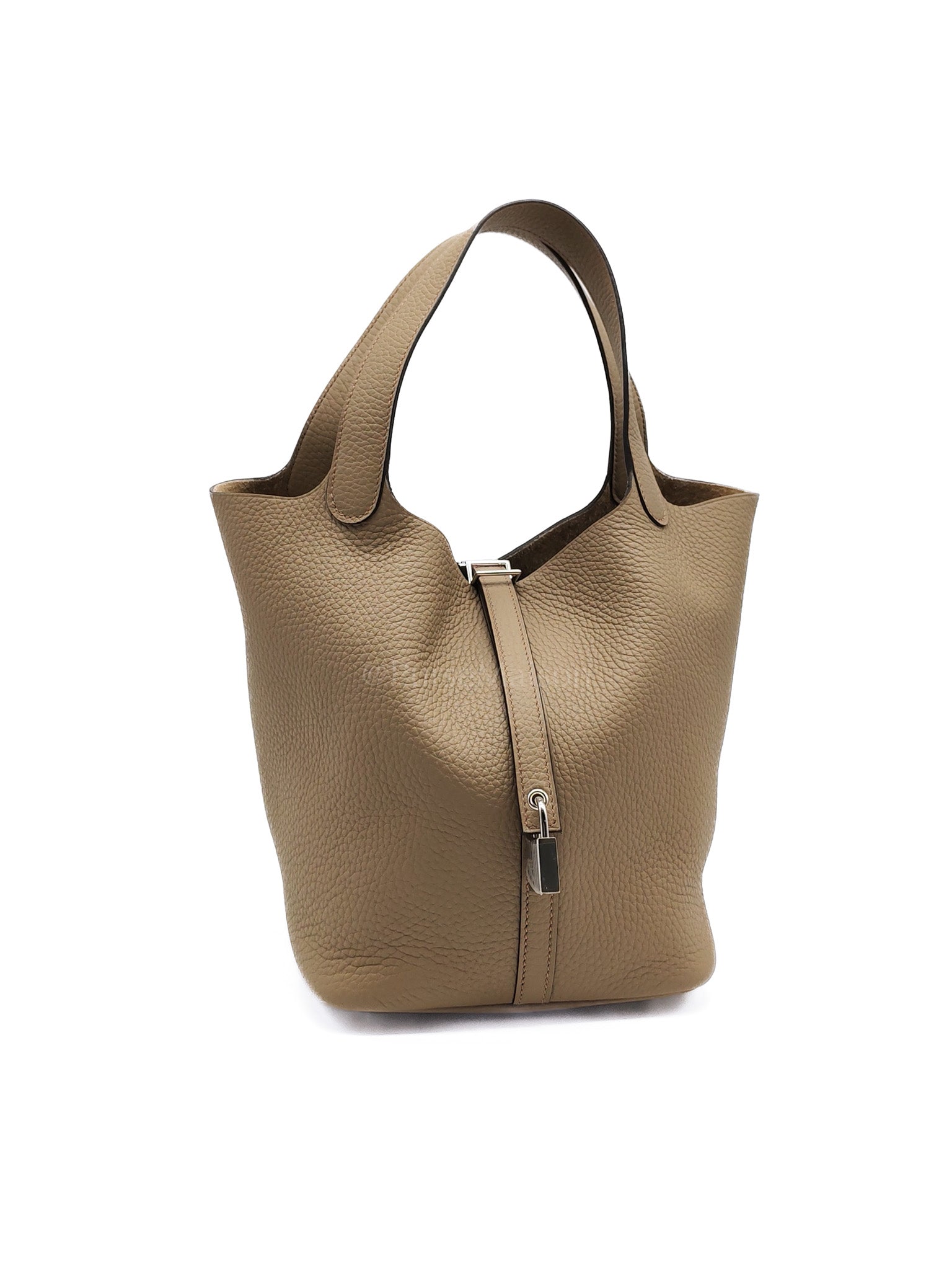 Picotin 22 in Beige Marfa Clemence Leather Palladium hardware Stamp B(2023) | Purse Maison Luxury Bags Shop