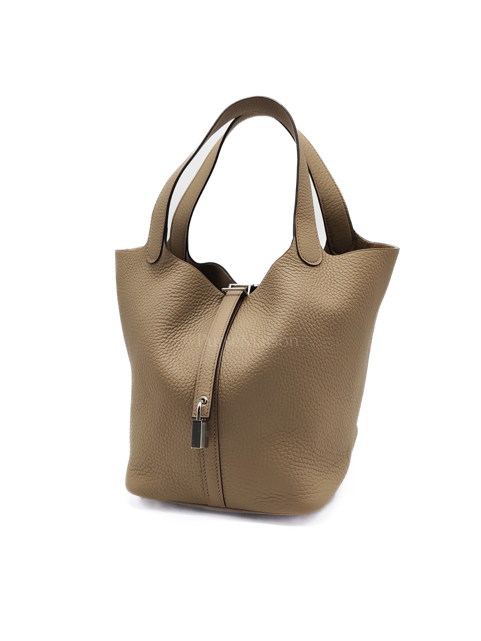 Picotin 22 in Beige Marfa Clemence Leather Palladium hardware Stamp B(2023) | Purse Maison Luxury Bags Shop