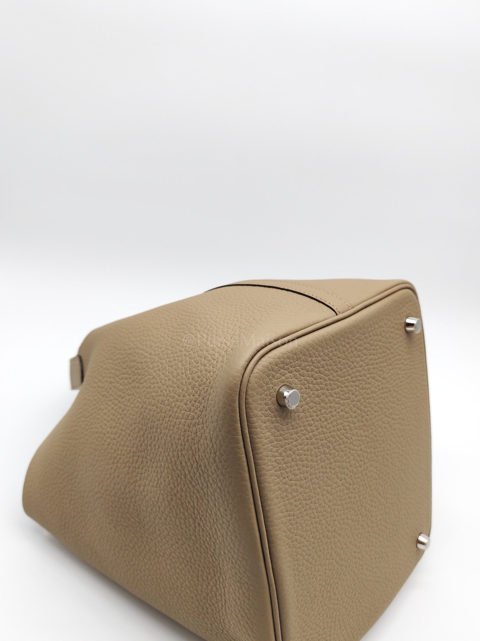 Picotin 22 in Beige Marfa Clemence Leather Palladium hardware Stamp B(2023) | Purse Maison Luxury Bags Shop