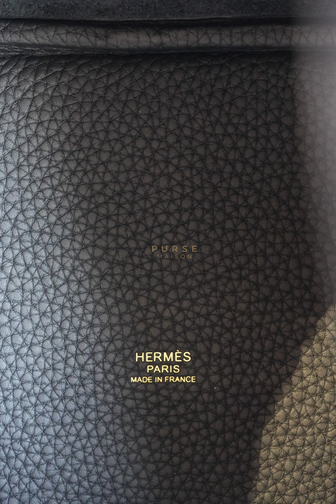 Picotin 22 in Black Clemence Leather and Gold Hardware Stamp K (2025) | Purse Maison Luxury Bags Shop