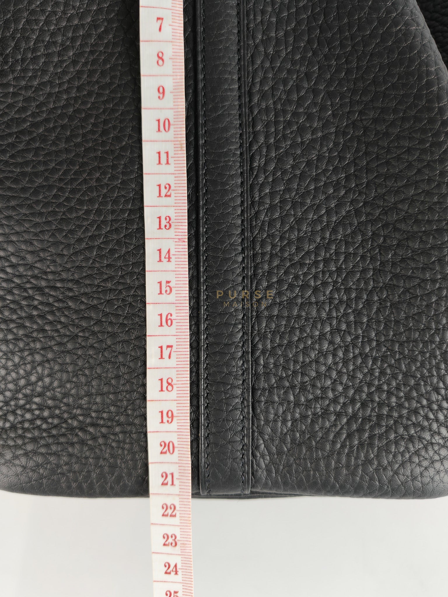 Picotin 22 in Black Clemence Leather and Gold Hardware Stamp K (2025) | Purse Maison Luxury Bags Shop