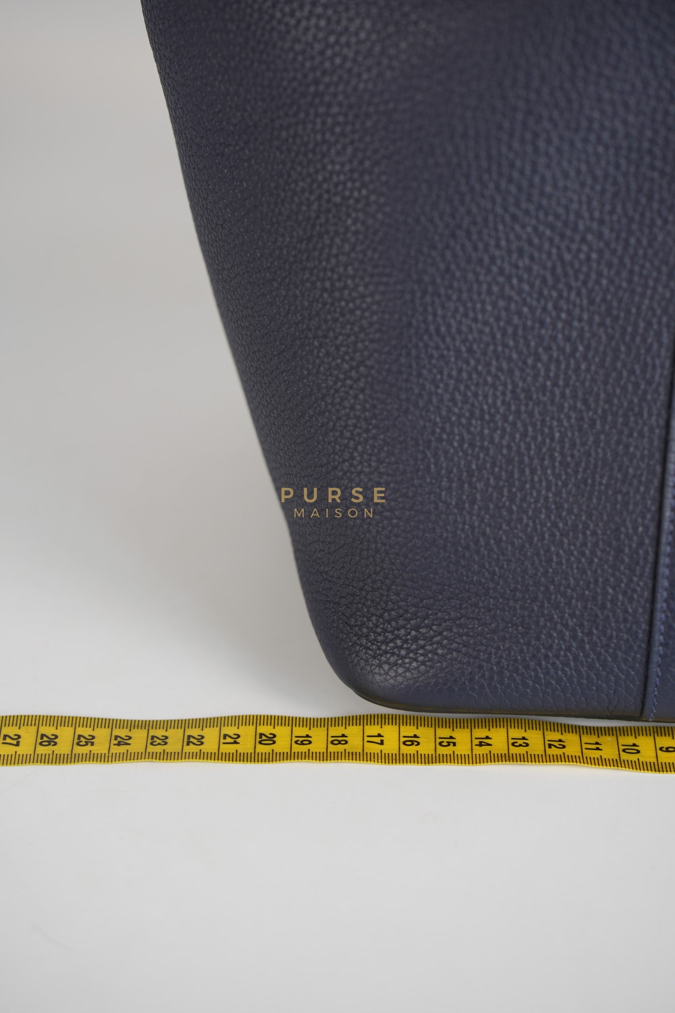 Picotin 22 in Blue/Green Clemence Leather & Gold Hardware Stamp Y (2020) | Purse Maison Luxury Bags Shop