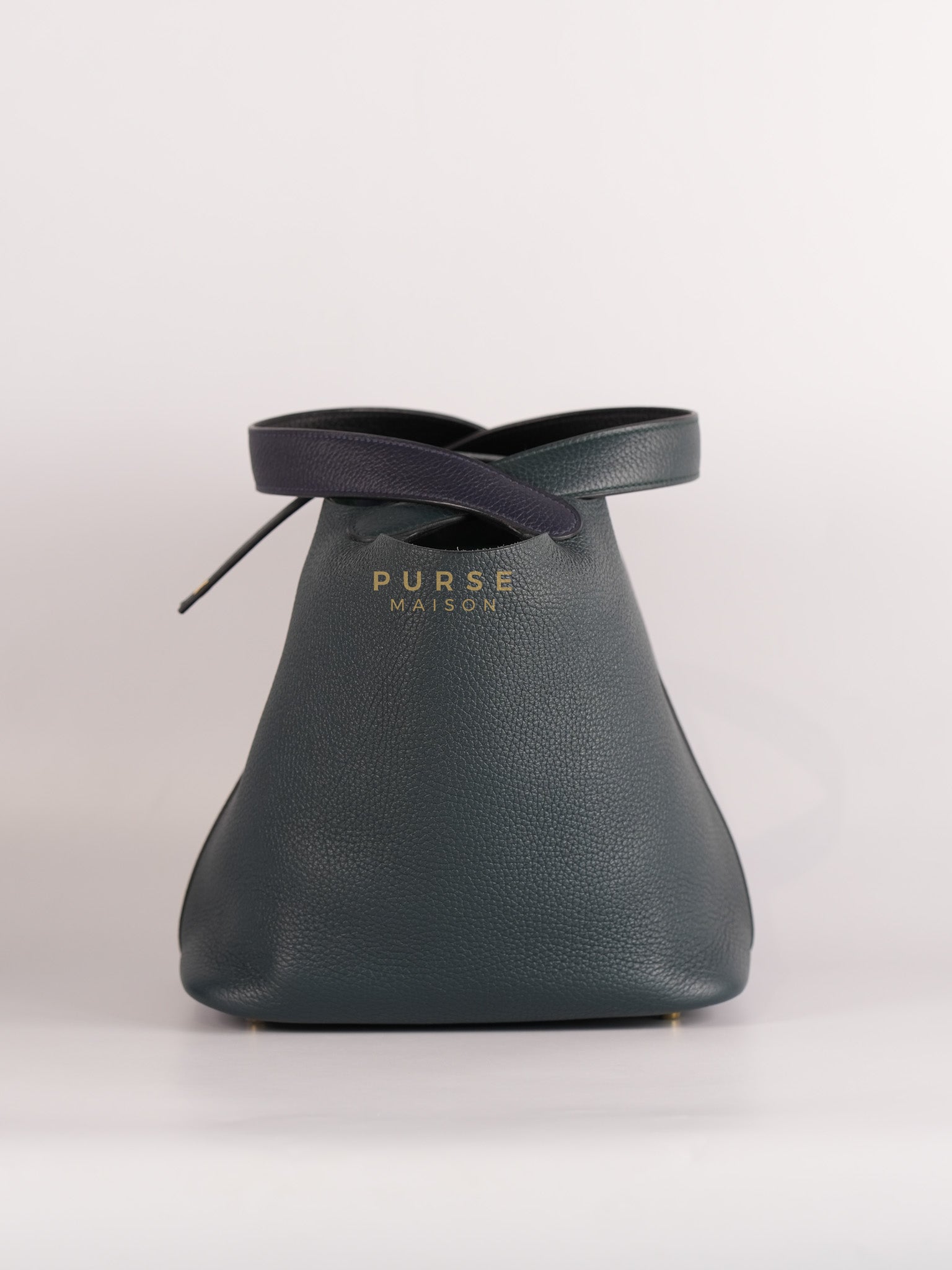 Picotin 22 in Blue/Green Clemence Leather & Gold Hardware Stamp Y (2020) | Purse Maison Luxury Bags Shop