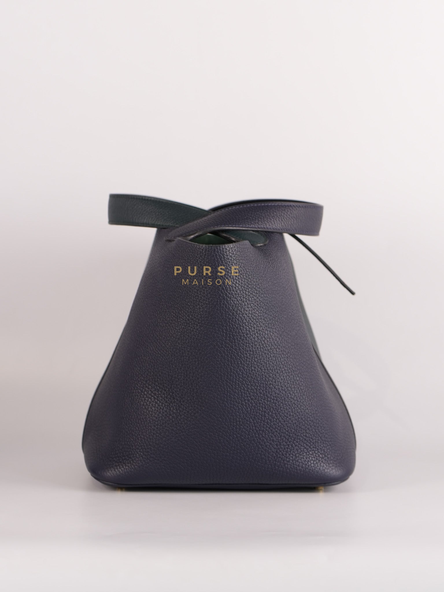 Picotin 22 in Blue/Green Clemence Leather & Gold Hardware Stamp Y (2020) | Purse Maison Luxury Bags Shop