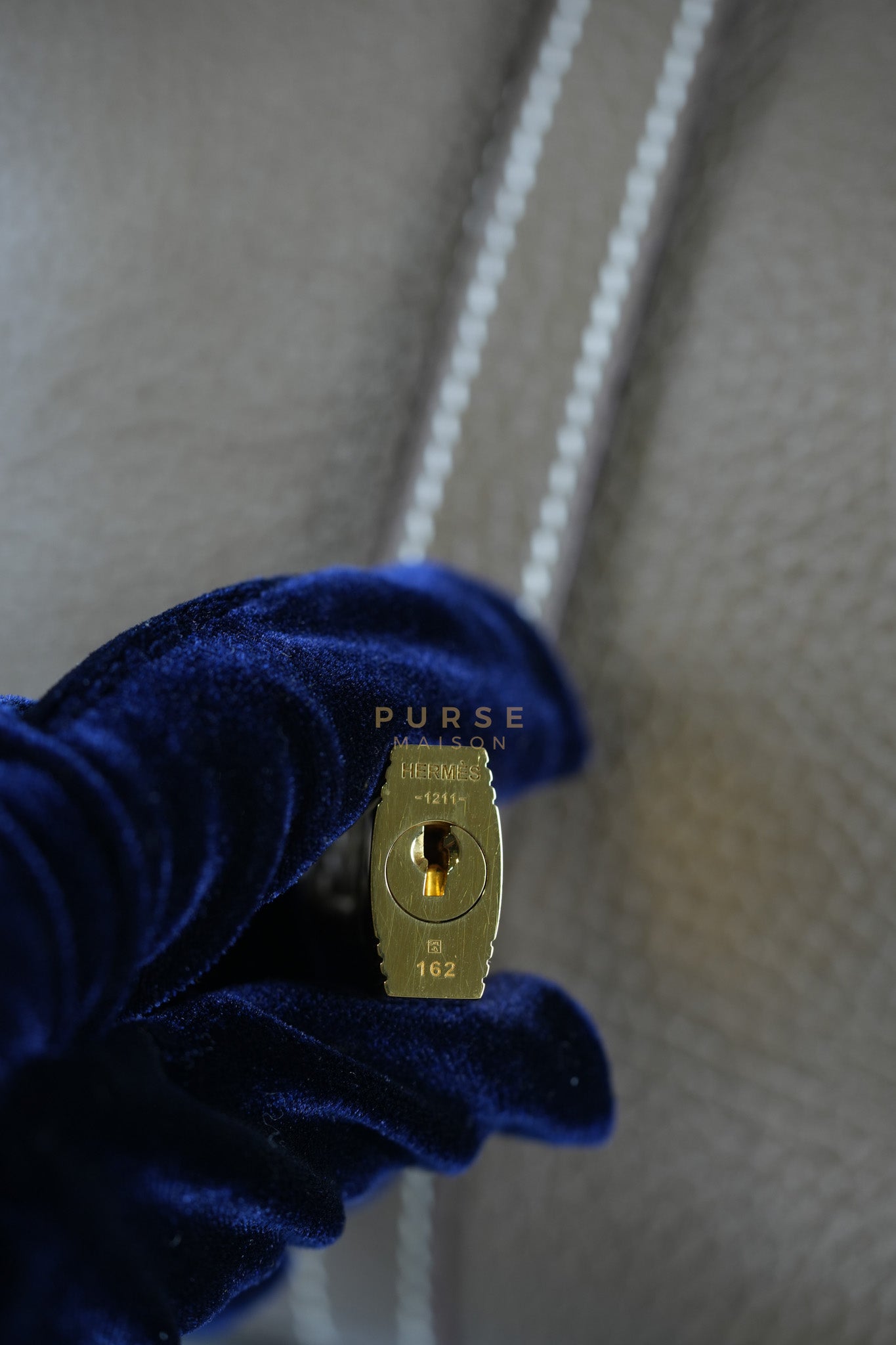 Picotin 22 in Etoupe Clemence Leather Gold Hardware Stamp U(2022) | Purse Maison Luxury Bags Shop