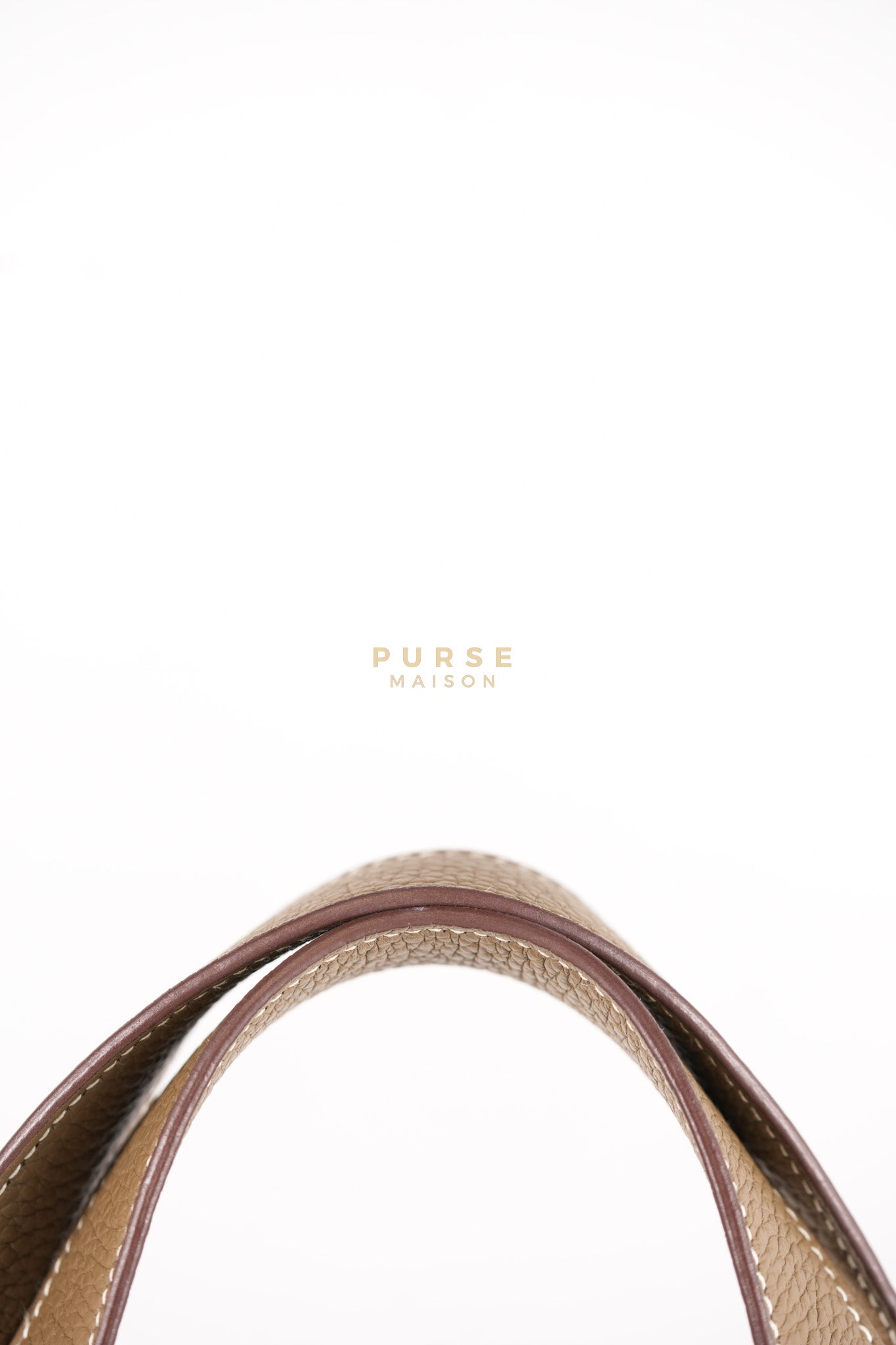 Picotin 22 in Etoupe Clemence Leather & Gold Hardware Stamp Z(2021) | Purse Maison Luxury Bags Shop