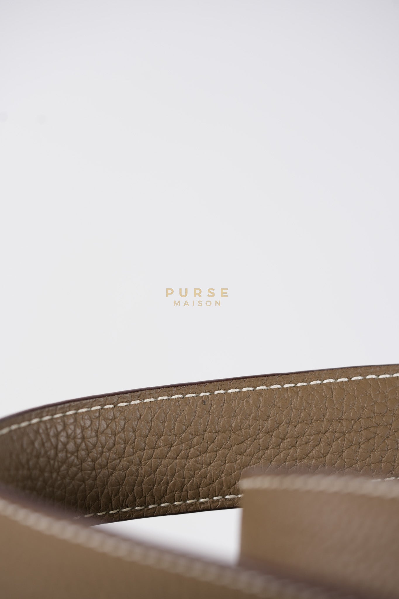 Picotin 22 in Etoupe Clemence Leather & Gold Hardware Stamp Z(2021) | Purse Maison Luxury Bags Shop