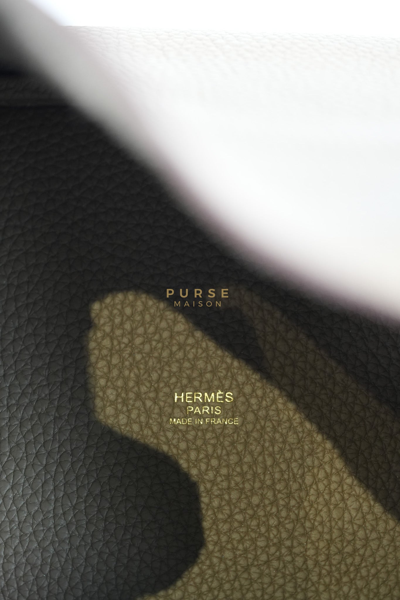 Picotin 22 in Etoupe Clemence Leather & Gold Hardware Stamp Z(2021) | Purse Maison Luxury Bags Shop