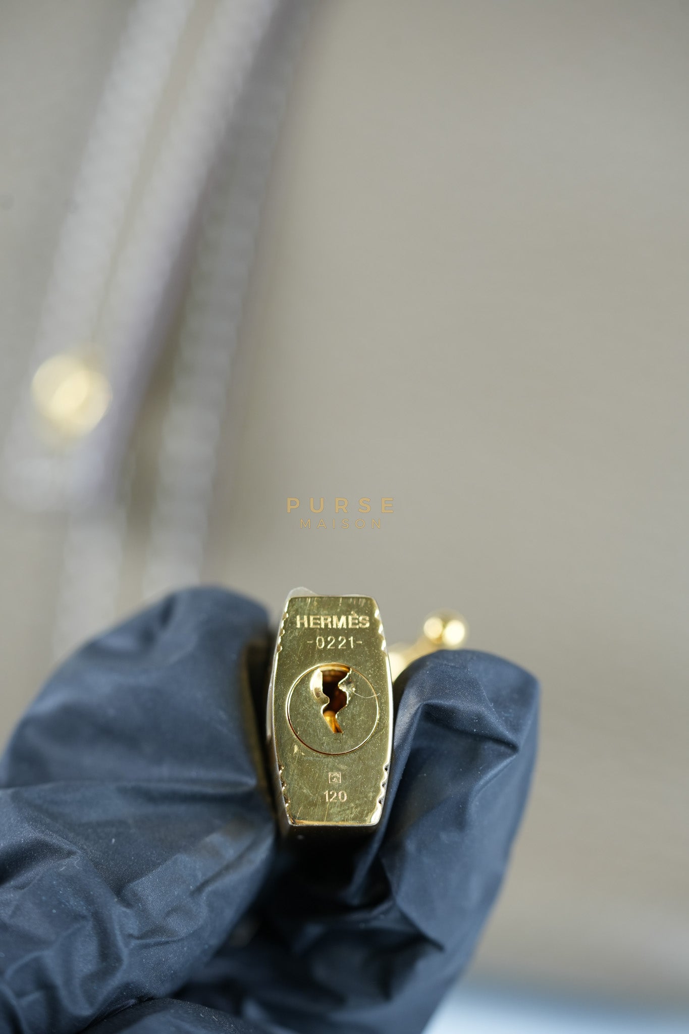 Picotin 22 in Etoupe Clemence Leather & Gold Hardware Stamp Z(2021) | Purse Maison Luxury Bags Shop