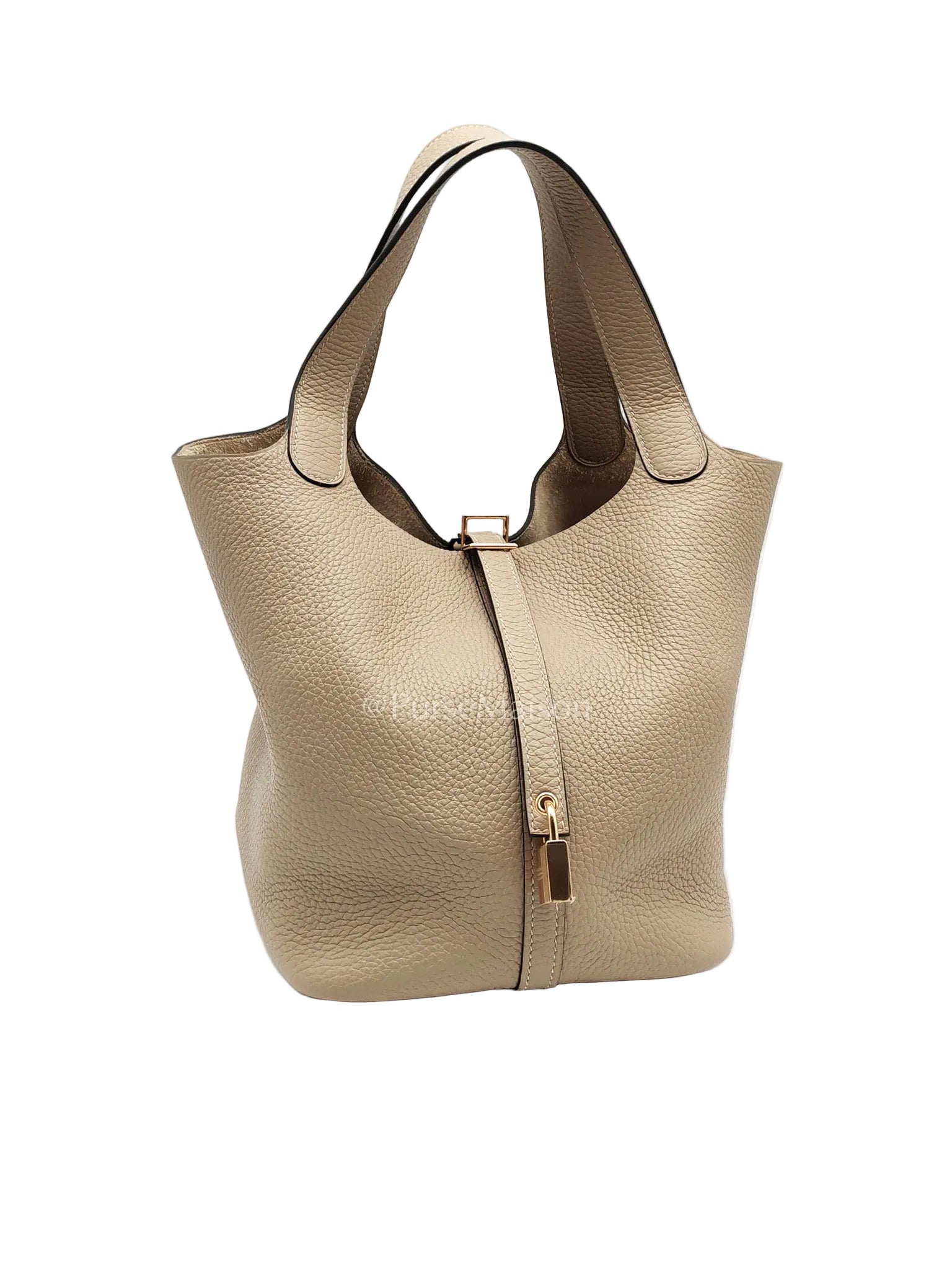 Picotin 22 Trench in Clemence Leather and Gold Hardware Stamp U (2022) | Purse Maison Luxury Bags Shop