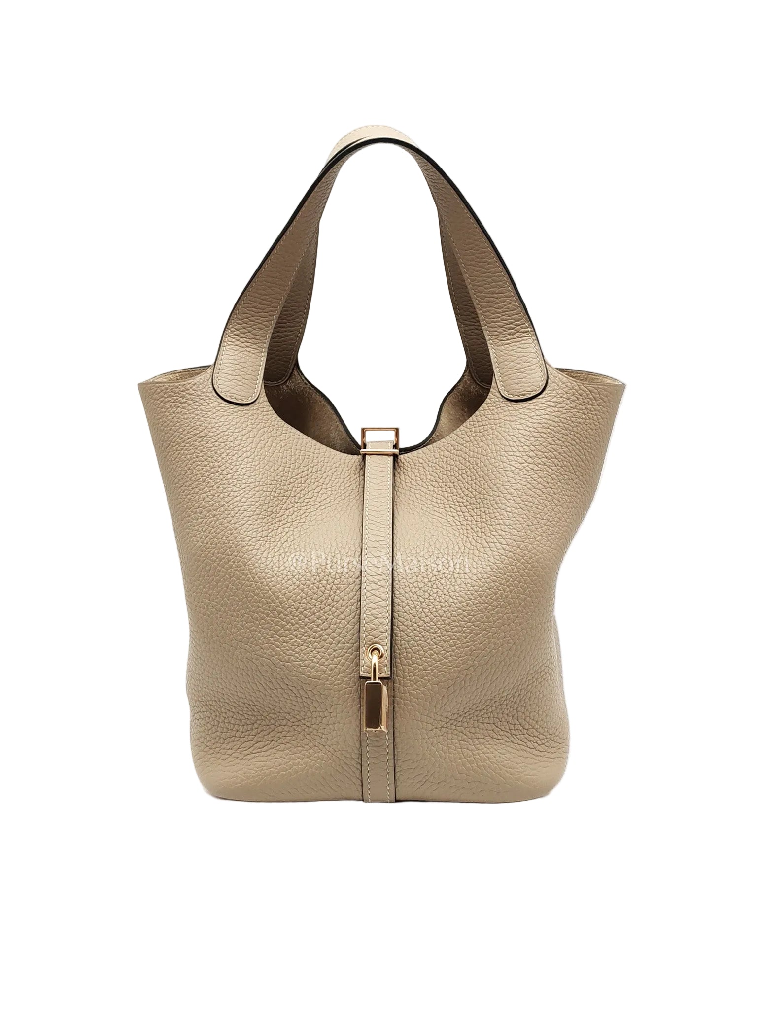 Picotin 22 Trench in Clemence Leather and Gold Hardware Stamp U (2022) | Purse Maison Luxury Bags Shop