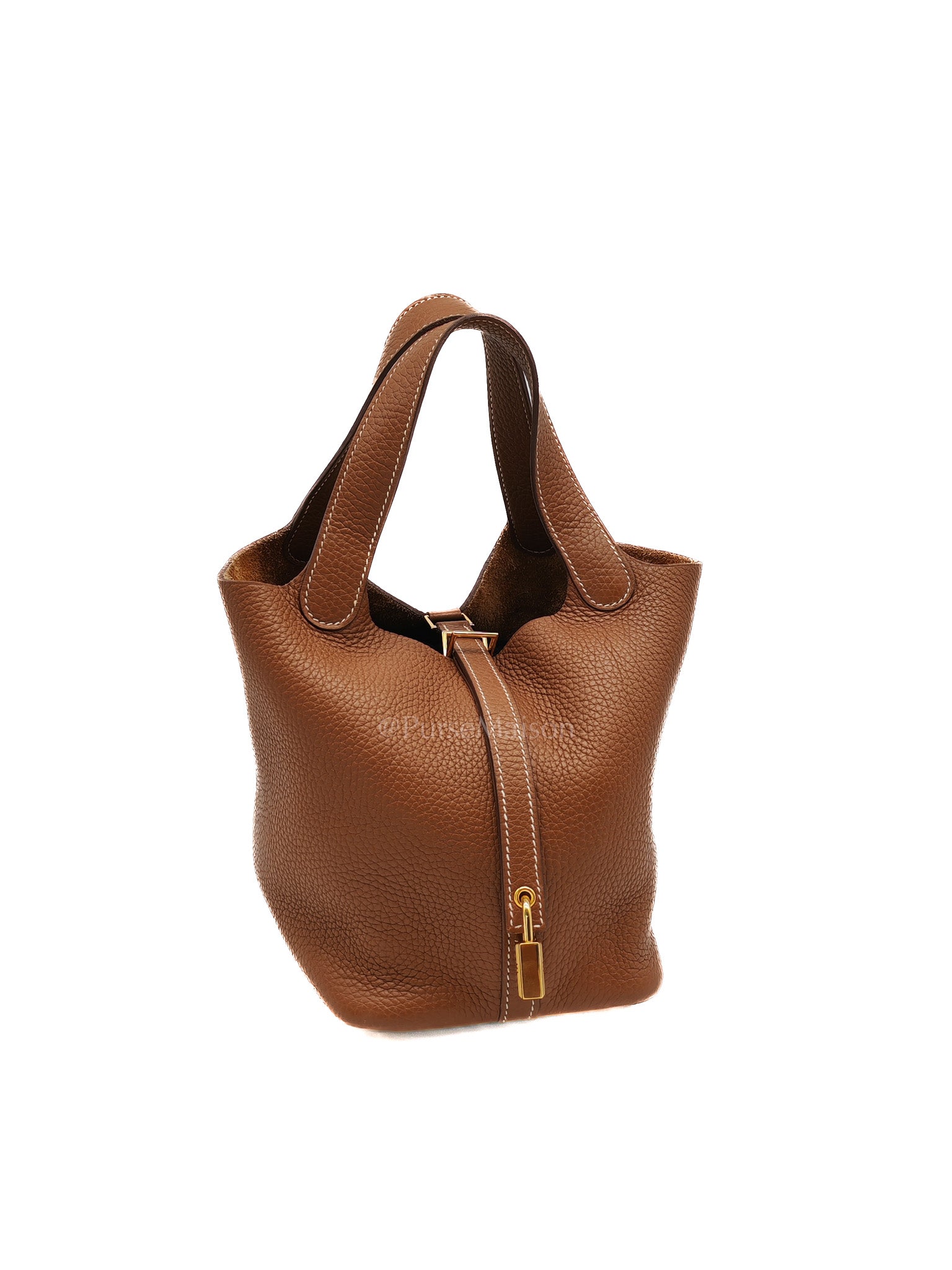 Picotin Lock 18 Gold Clemence Leather Gold Hardware Stamp Z(2021) | Purse Maison Luxury Bags Shop