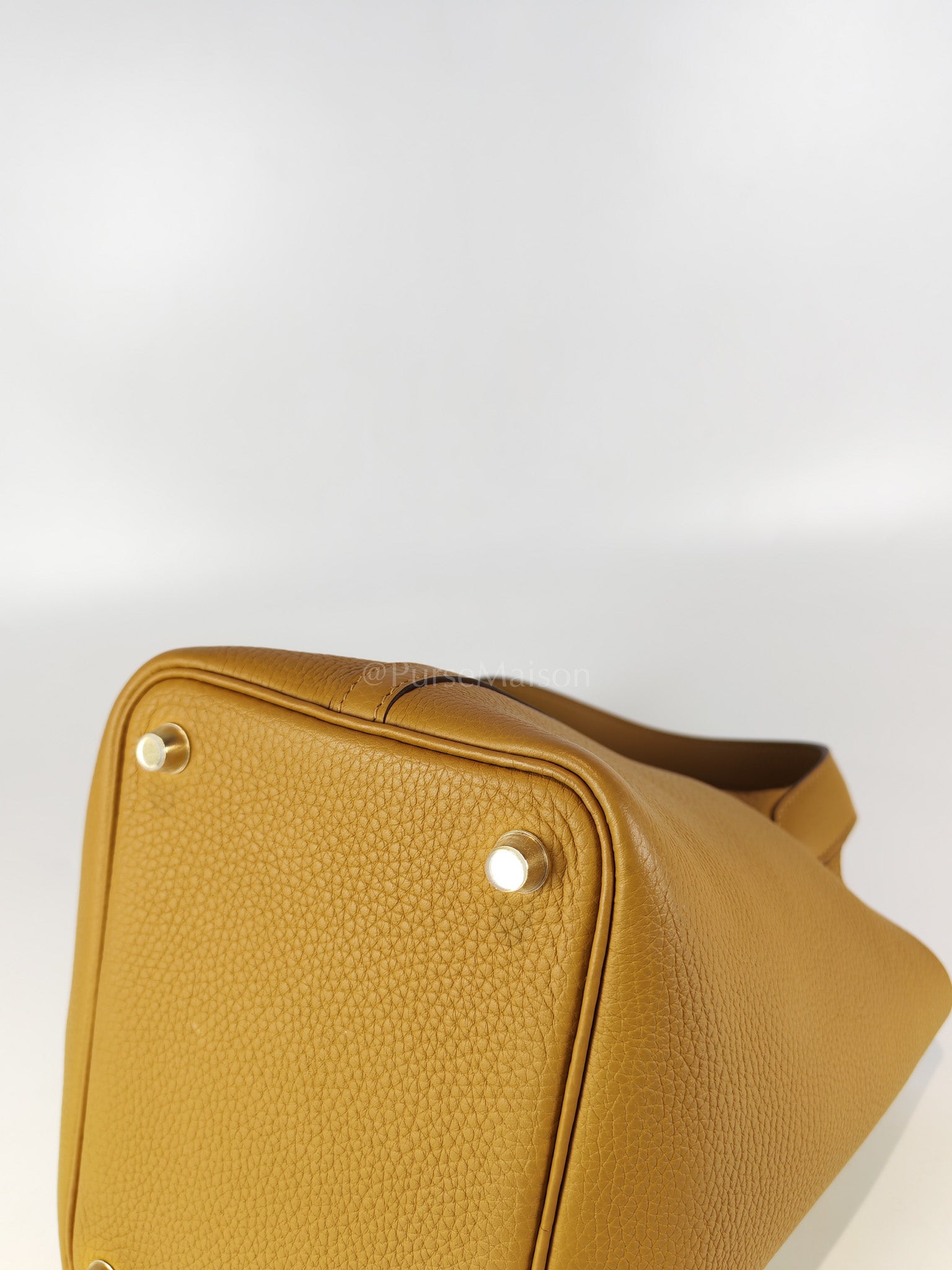 Picotin Lock 18 in Biscuit Clemence Leather Gold Hardware Stamp U(2022) | Purse Maison Luxury Bags Shop