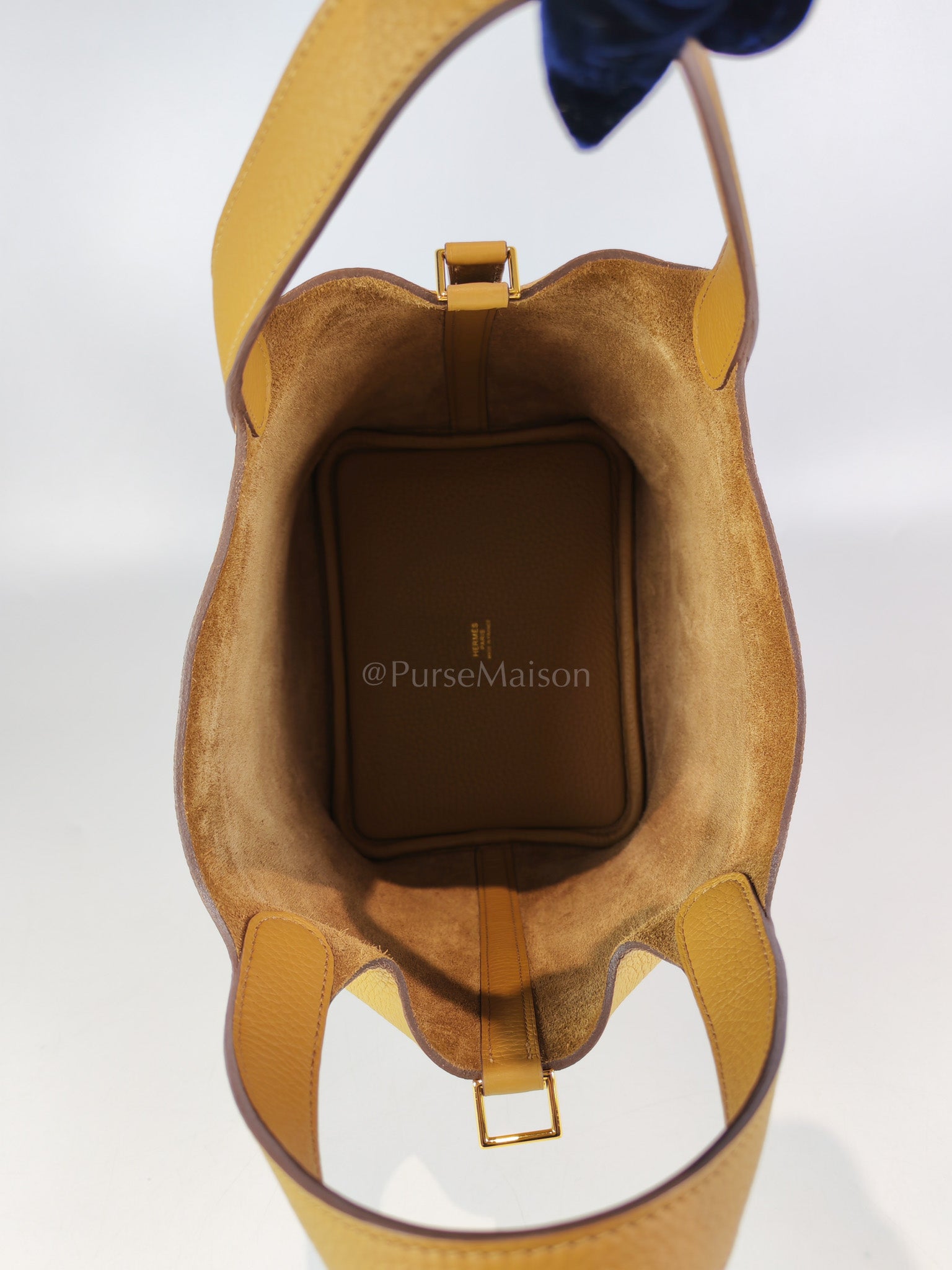 Picotin Lock 18 in Biscuit Clemence Leather Gold Hardware Stamp U(2022) | Purse Maison Luxury Bags Shop