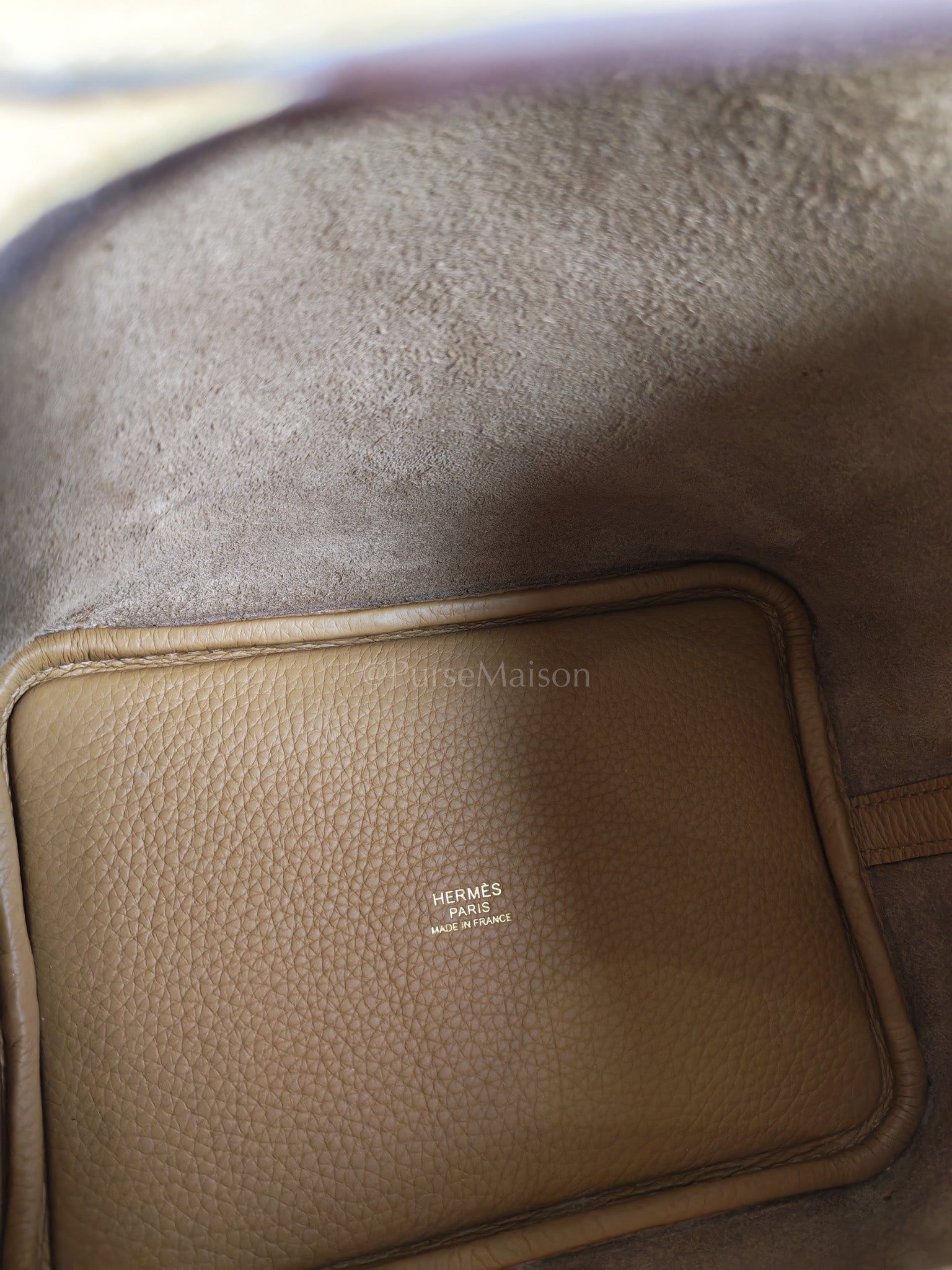 Picotin Lock 18 in Biscuit Clemence Leather Gold Hardware Stamp U(2022) | Purse Maison Luxury Bags Shop