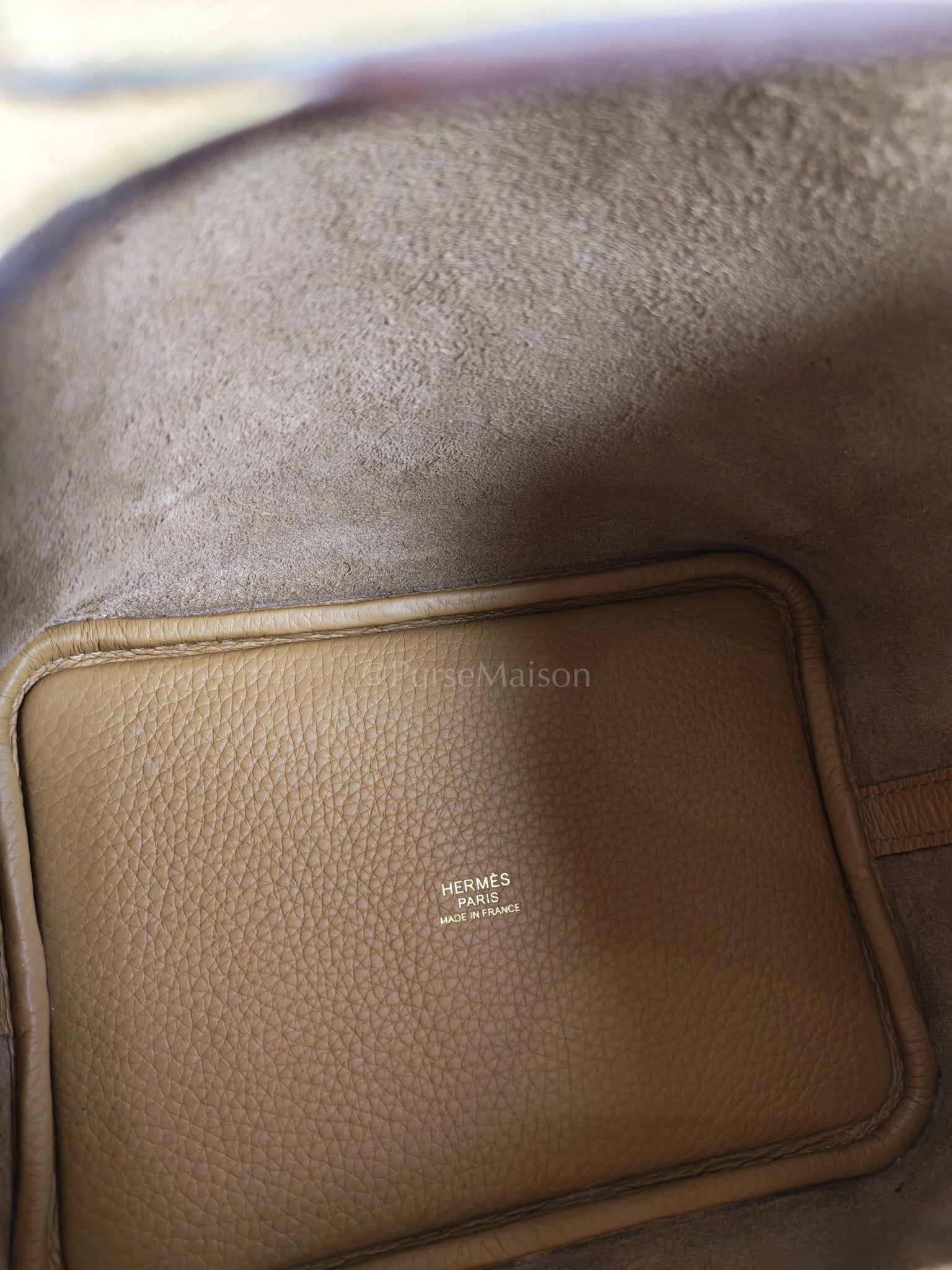 Picotin Lock 18 in Biscuit Clemence Leather Gold Hardware Stamp U(2022) | Purse Maison Luxury Bags Shop