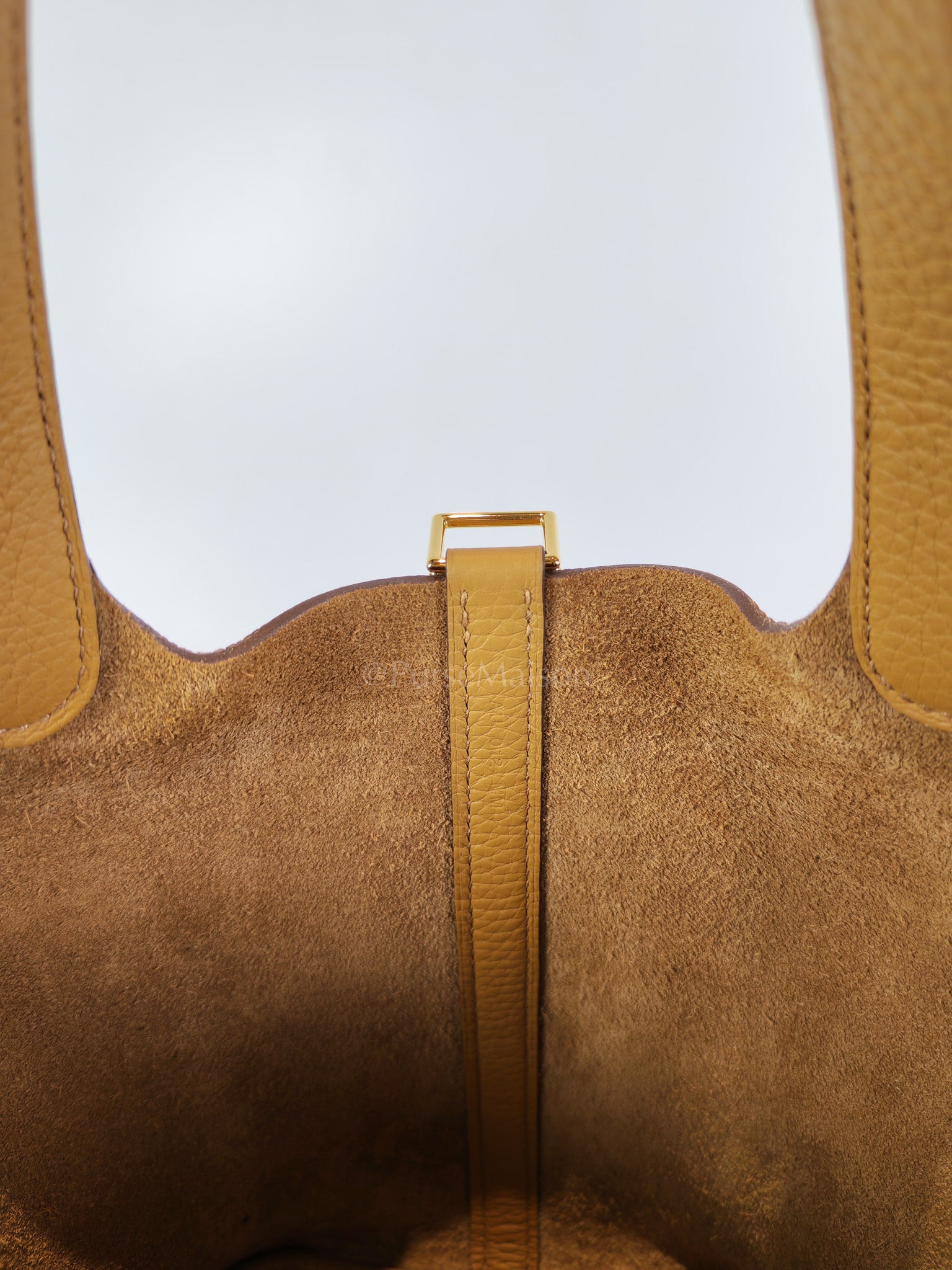 Picotin Lock 18 in Biscuit Clemence Leather Gold Hardware Stamp U(2022) | Purse Maison Luxury Bags Shop