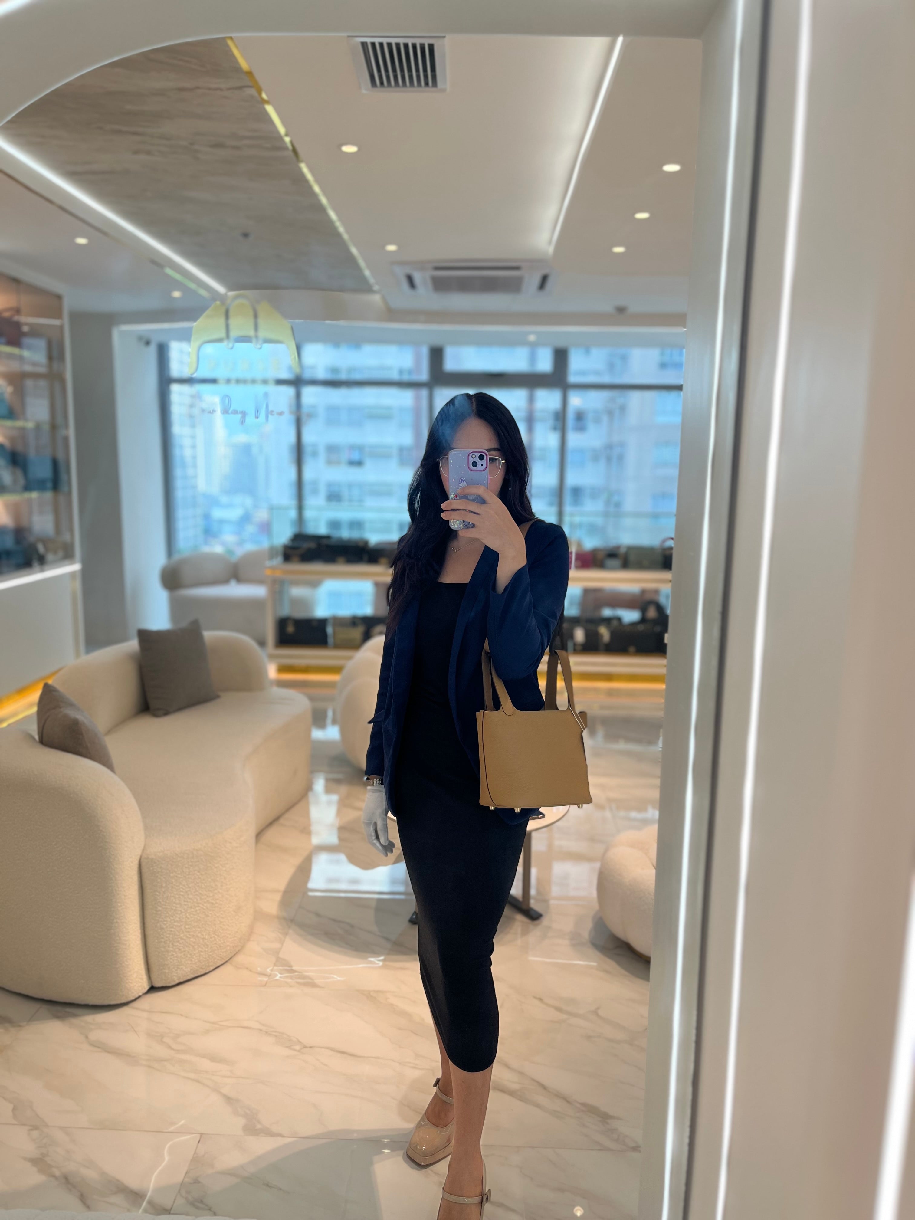 Picotin Lock 18 in Biscuit Clemence Leather Gold Hardware Stamp U(2022) | Purse Maison Luxury Bags Shop