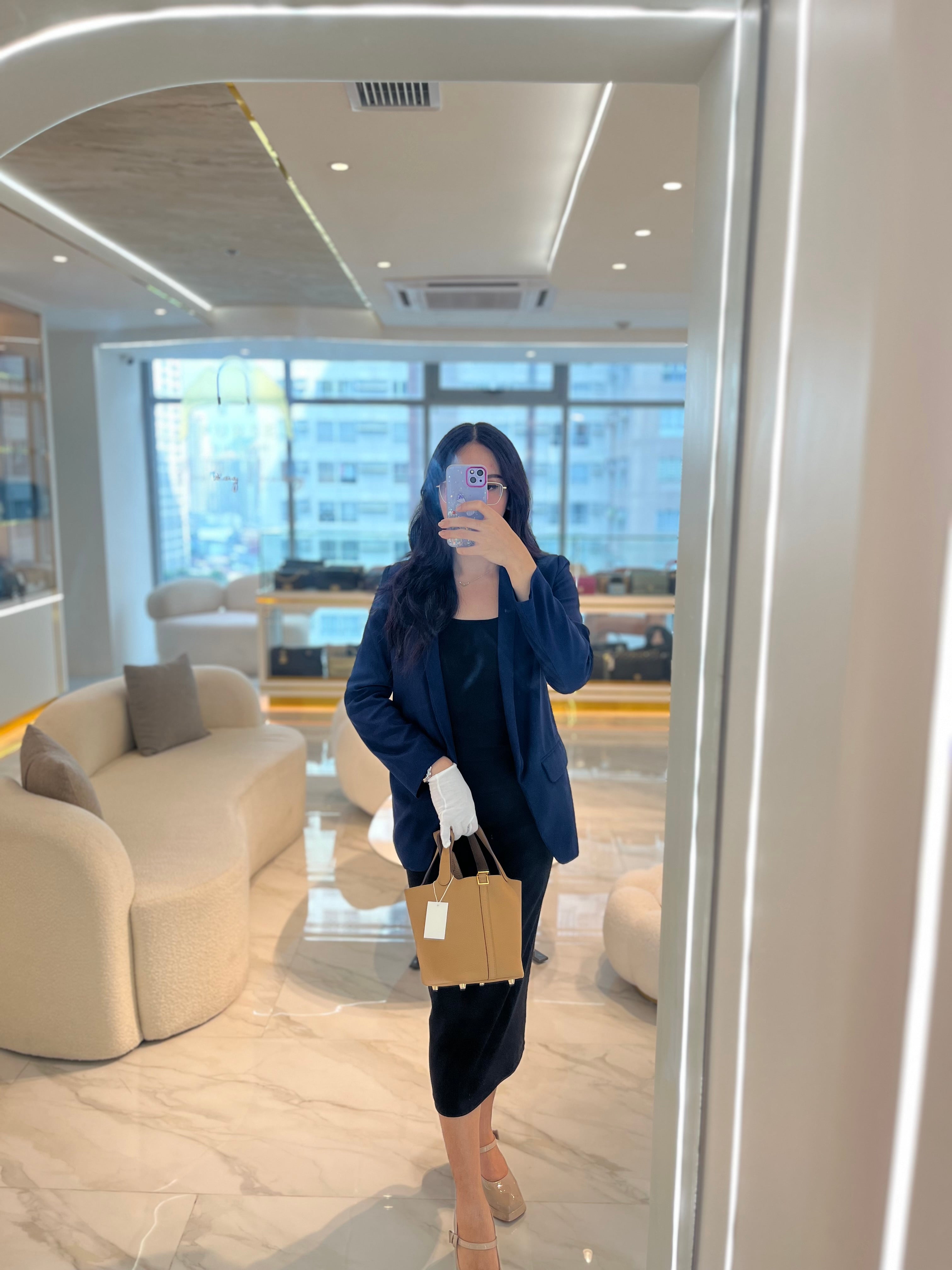 Picotin Lock 18 in Biscuit Clemence Leather Gold Hardware Stamp U(2022) | Purse Maison Luxury Bags Shop