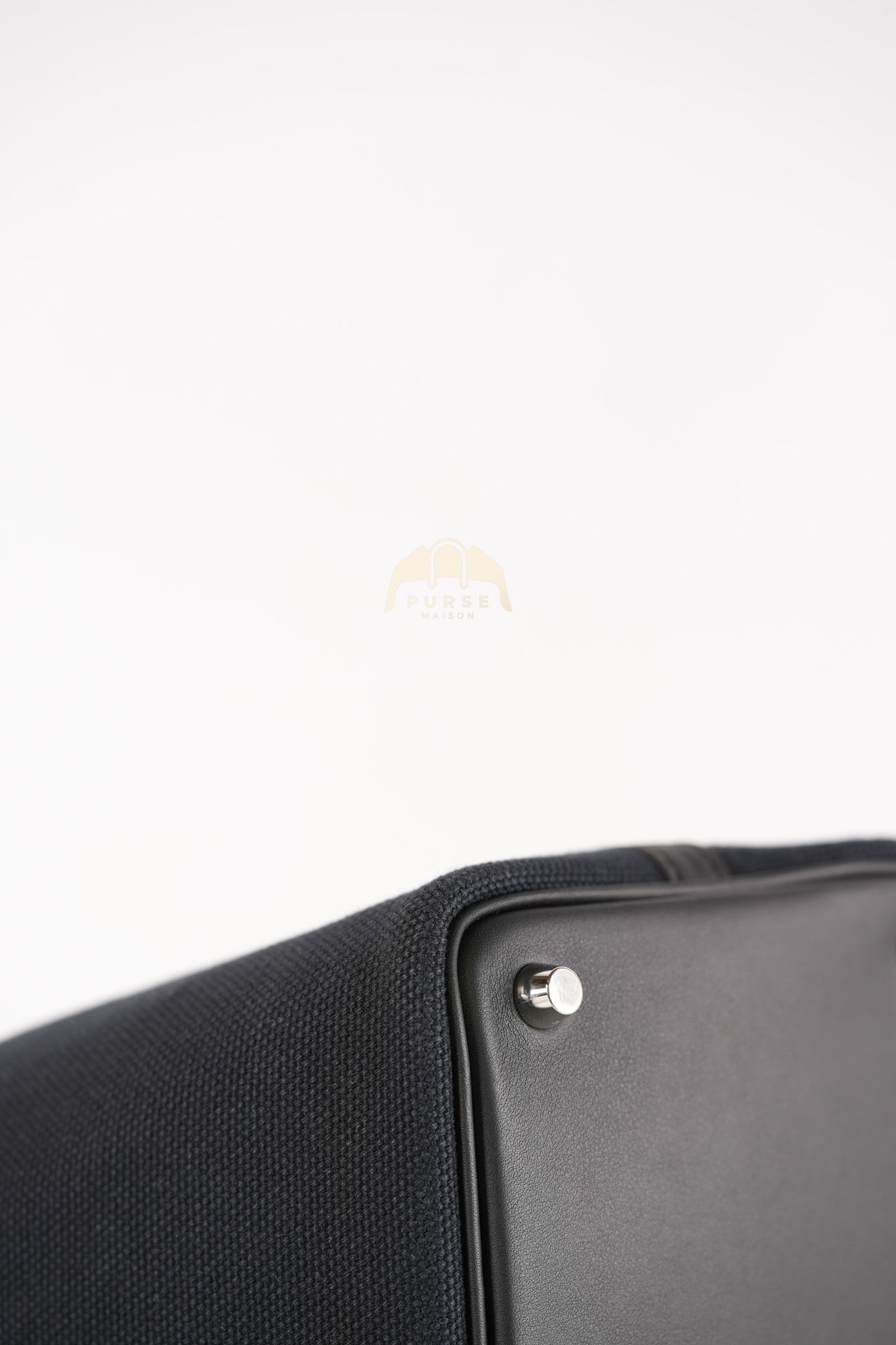 Picotin Lock 18 in Black Cargo Canvas & Palladium Hardware Stamp B (2023) | Purse Maison Luxury Bags Shop