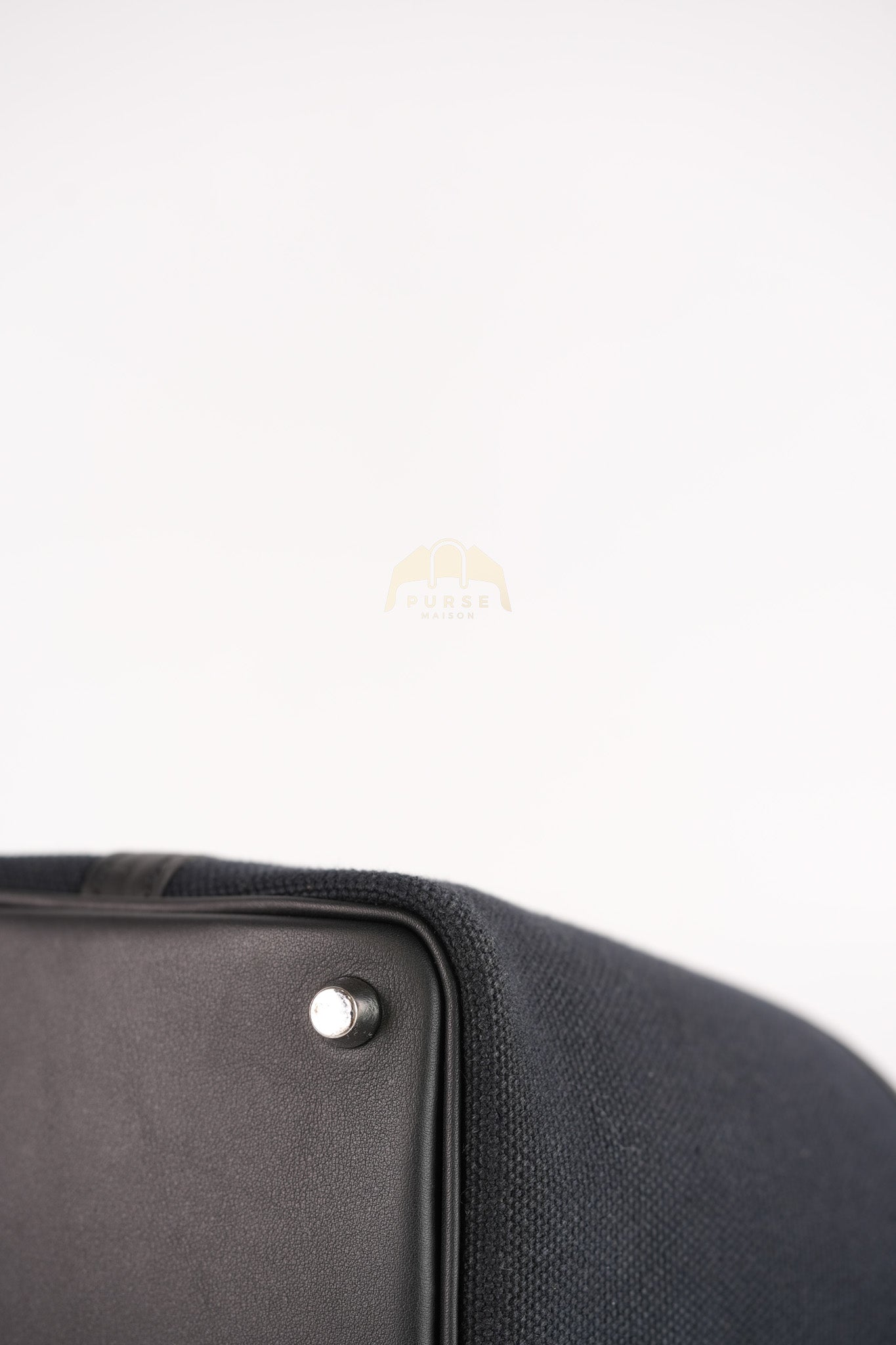 Picotin Lock 18 in Black Cargo Canvas & Palladium Hardware Stamp B (2023) | Purse Maison Luxury Bags Shop