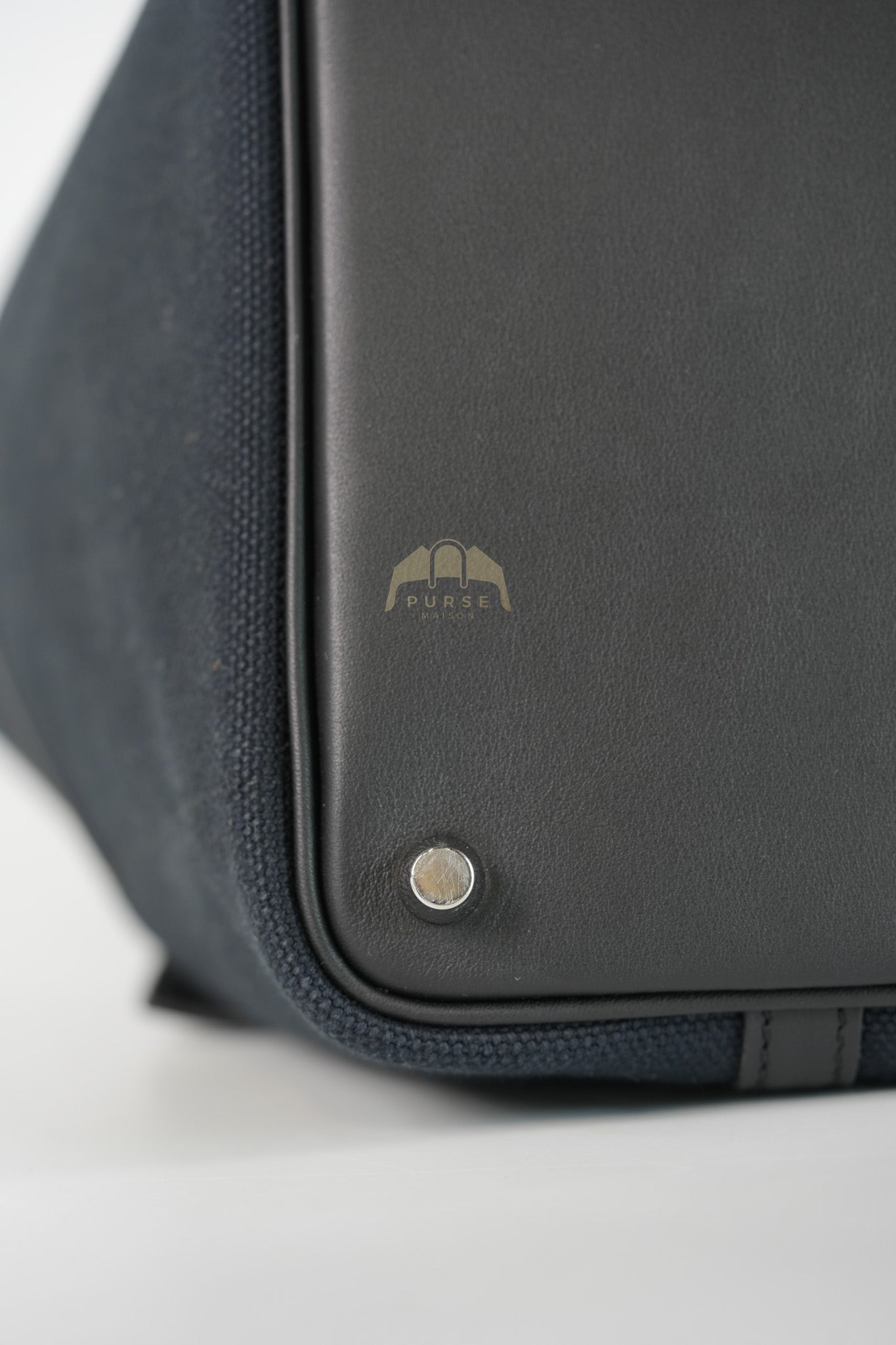 Picotin Lock 18 in Black Cargo Canvas & Palladium Hardware Stamp B (2023) | Purse Maison Luxury Bags Shop