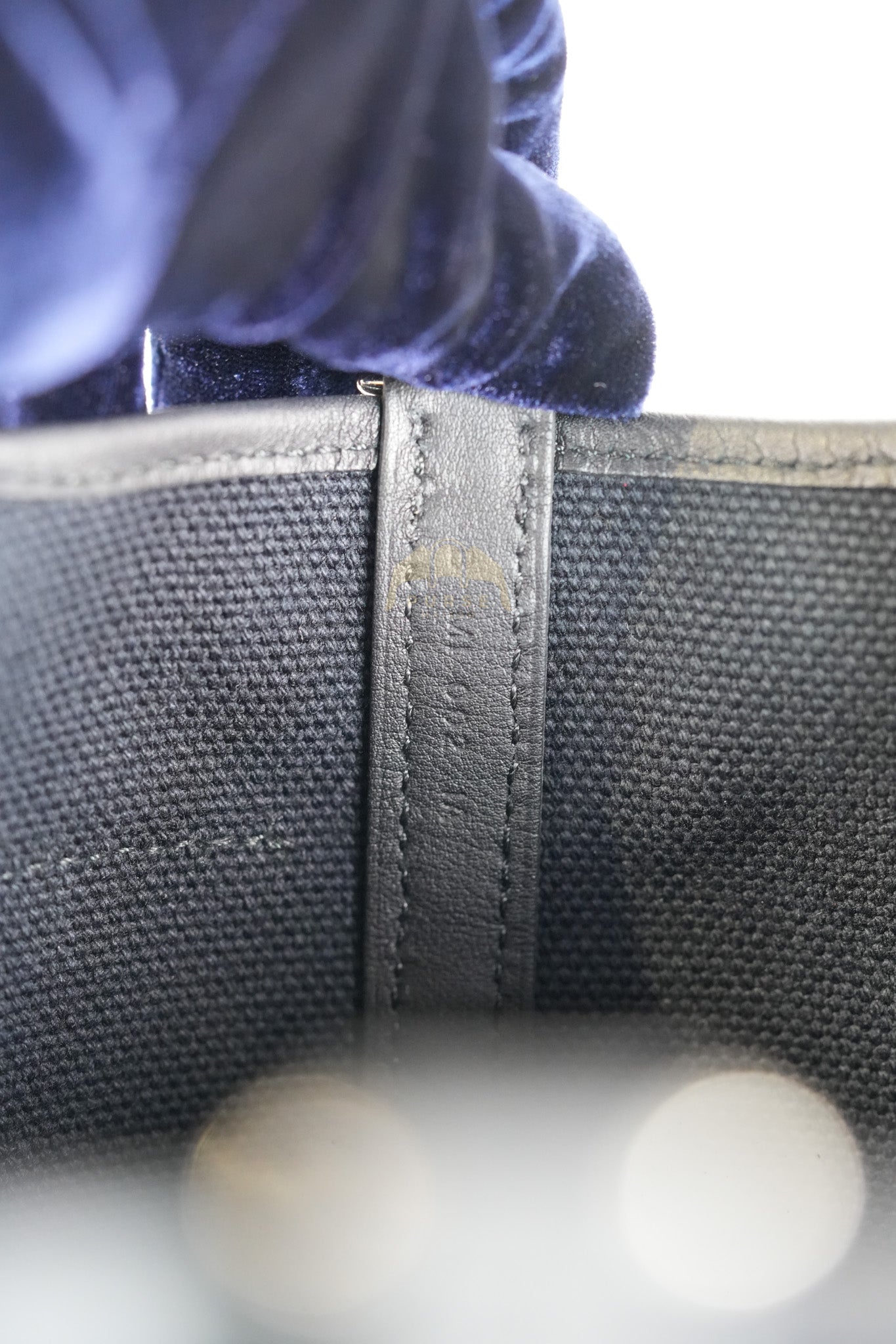 Picotin Lock 18 in Black Cargo Canvas & Palladium Hardware Stamp B (2023) | Purse Maison Luxury Bags Shop