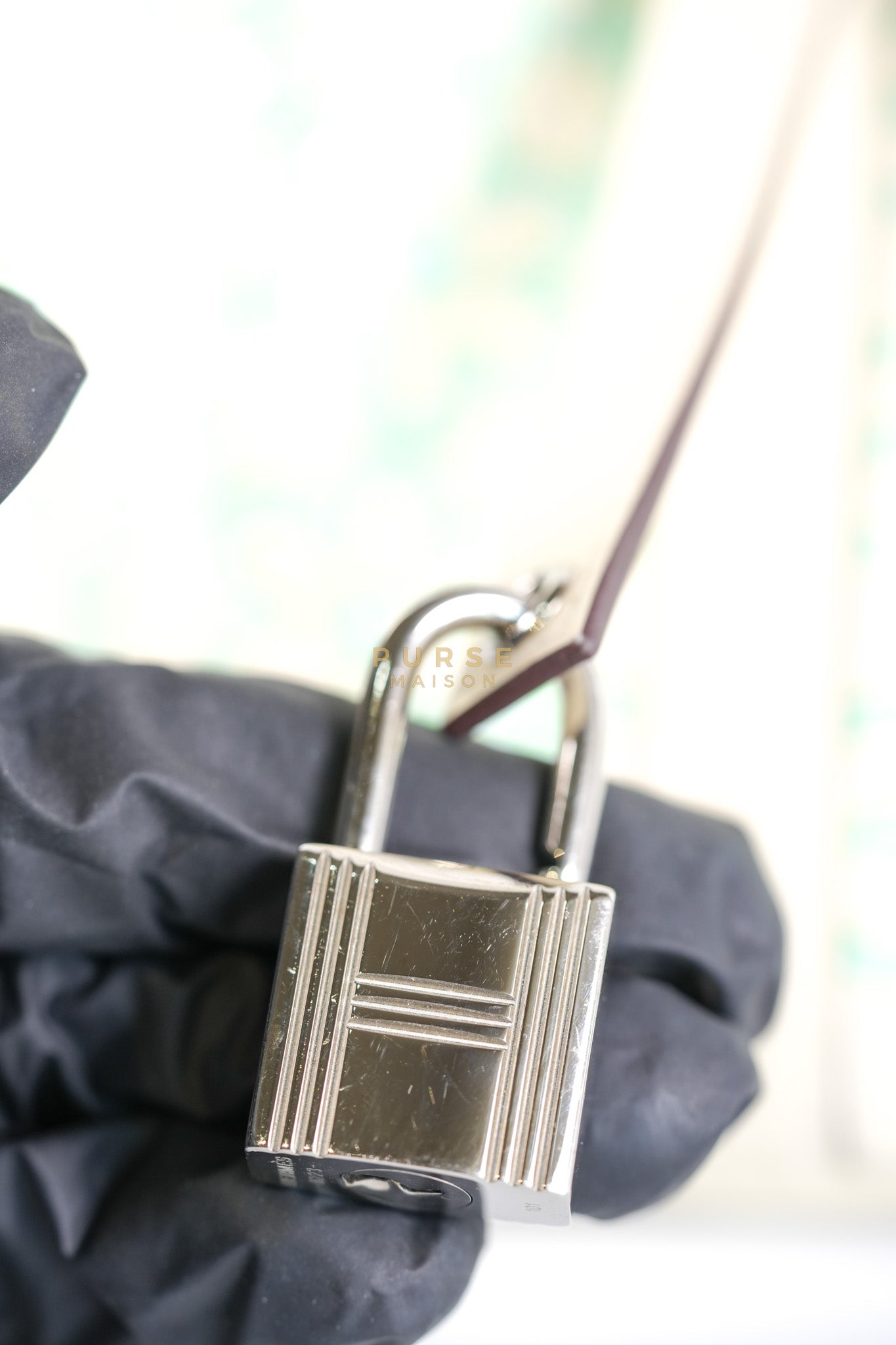 Picotin Lock Micro in Lucky Daisy Nata Swift Leather & Palladium Hardware Stamp B (2023) | Purse Maison Luxury Bags Shop