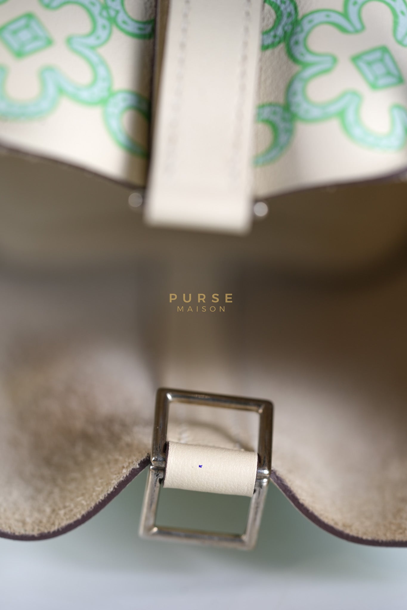 Picotin Lock Micro in Lucky Daisy Nata Swift Leather & Palladium Hardware Stamp B (2023) | Purse Maison Luxury Bags Shop