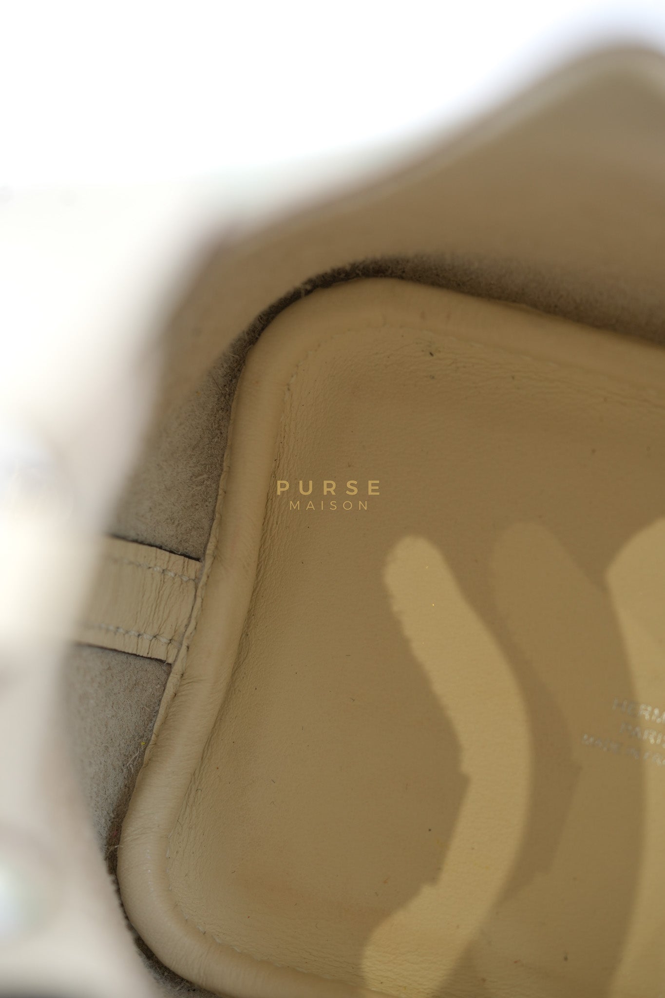 Picotin Lock Micro in Lucky Daisy Nata Swift Leather & Palladium Hardware Stamp B (2023) | Purse Maison Luxury Bags Shop