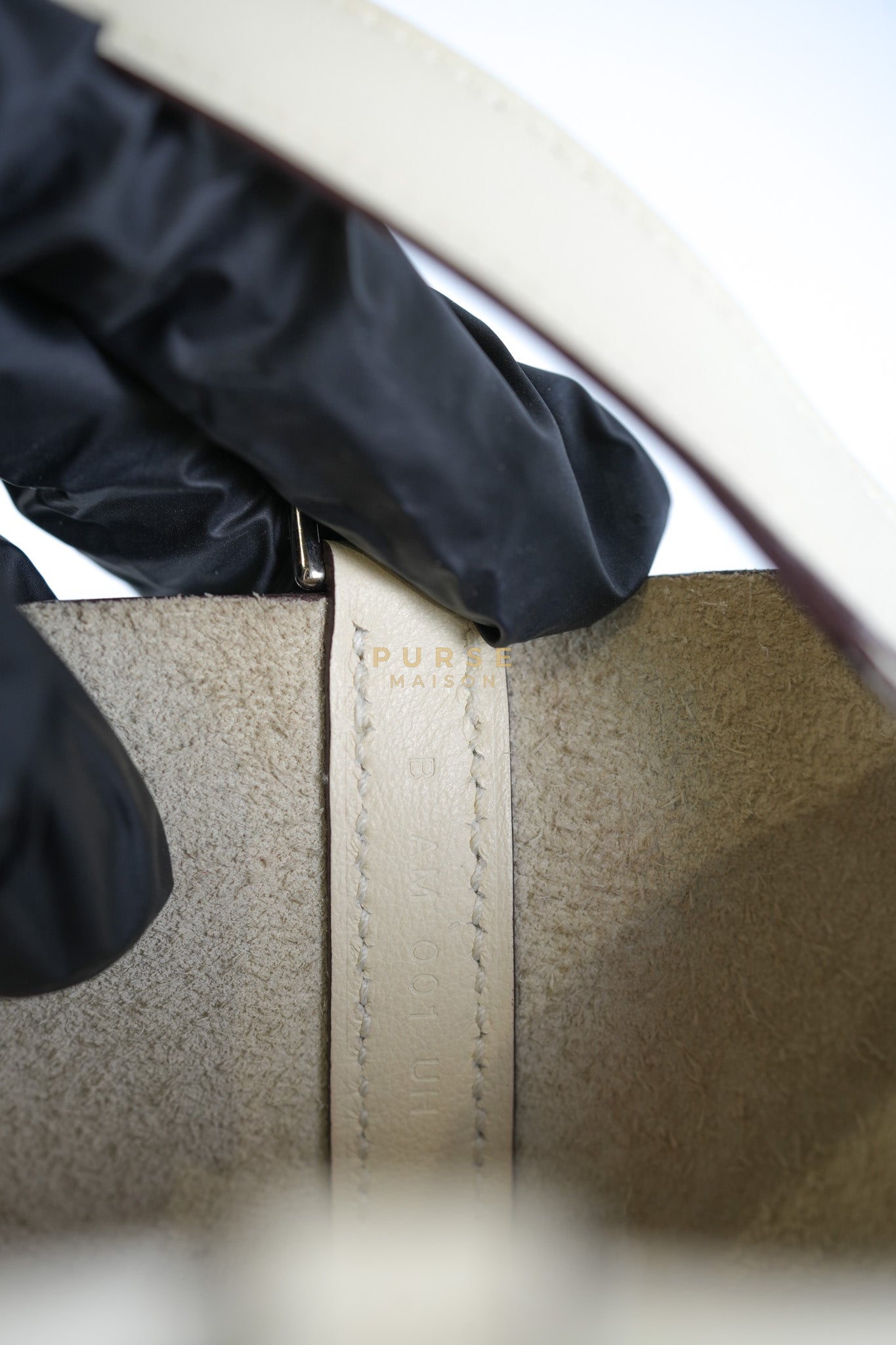 Picotin Lock Micro in Lucky Daisy Nata Swift Leather & Palladium Hardware Stamp B (2023) | Purse Maison Luxury Bags Shop