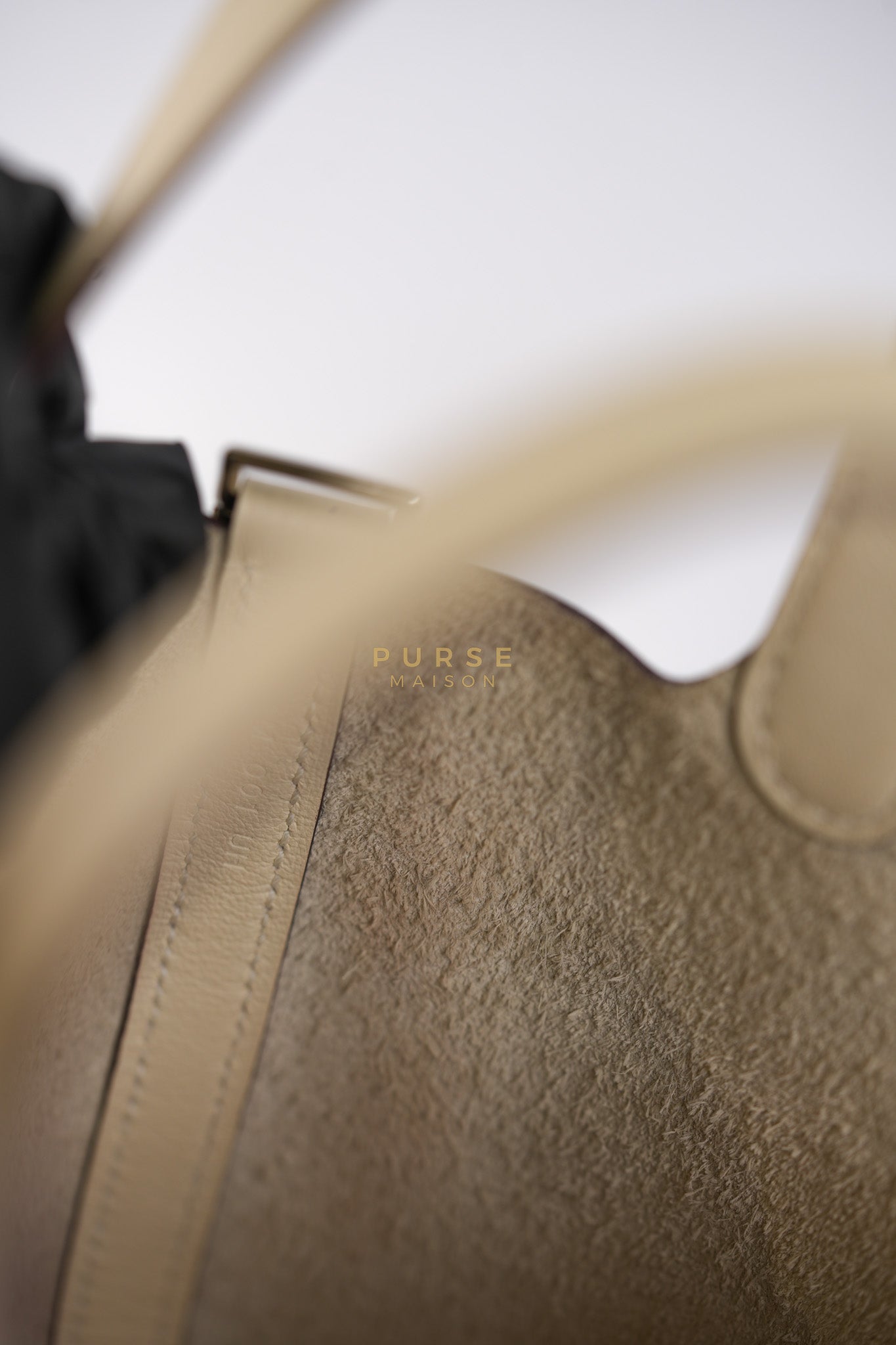 Picotin Lock Micro in Lucky Daisy Nata Swift Leather & Palladium Hardware Stamp B (2023) | Purse Maison Luxury Bags Shop