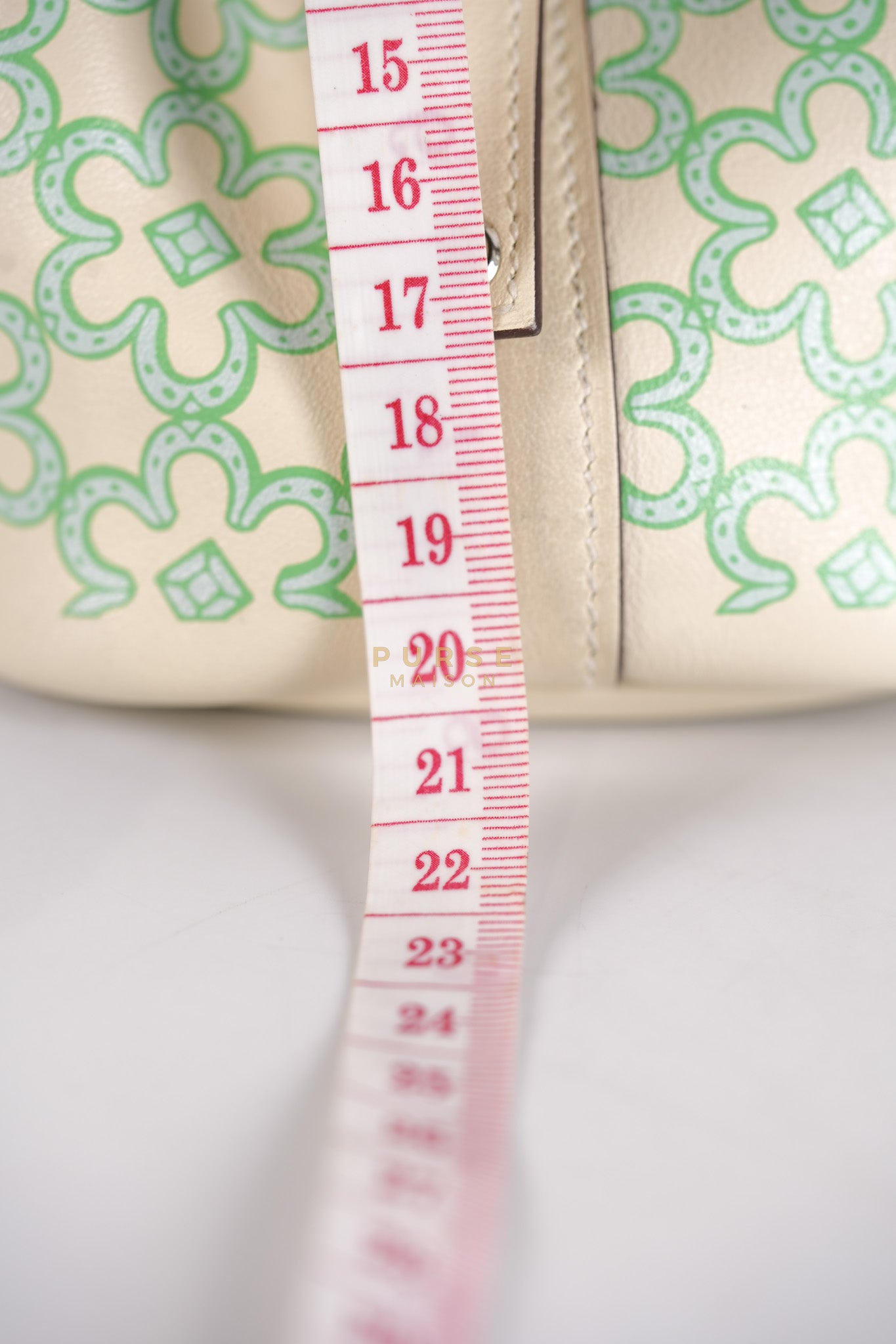 Picotin Lock Micro in Lucky Daisy Nata Swift Leather & Palladium Hardware Stamp B (2023) | Purse Maison Luxury Bags Shop