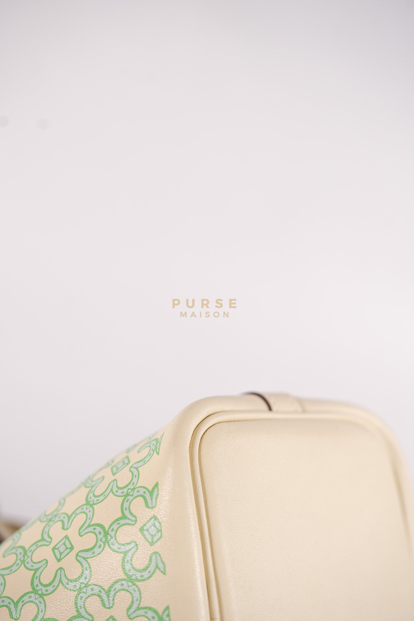 Picotin Lock Micro in Lucky Daisy Nata Swift Leather & Palladium Hardware Stamp B (2023) | Purse Maison Luxury Bags Shop