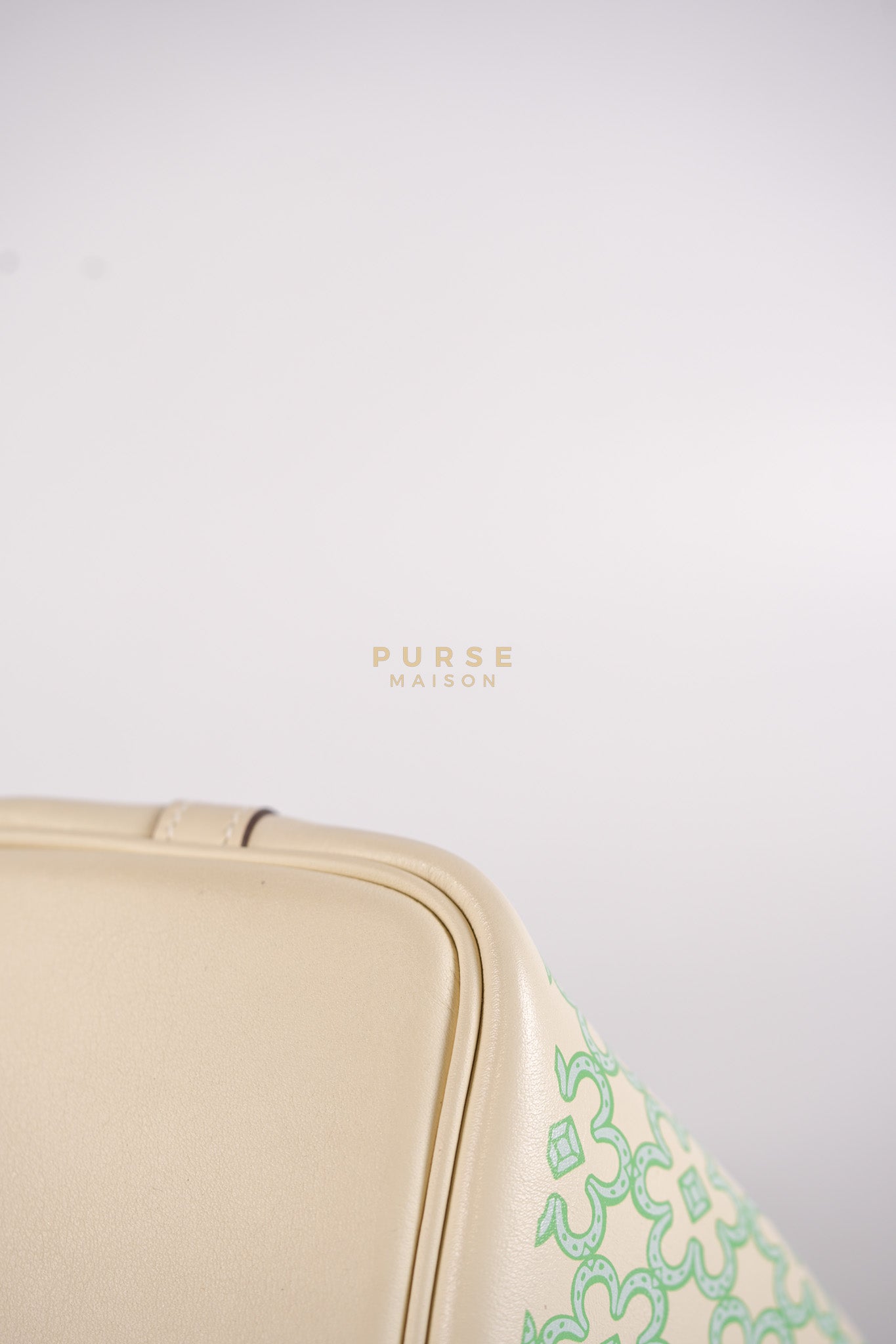 Picotin Lock Micro in Lucky Daisy Nata Swift Leather & Palladium Hardware Stamp B (2023) | Purse Maison Luxury Bags Shop