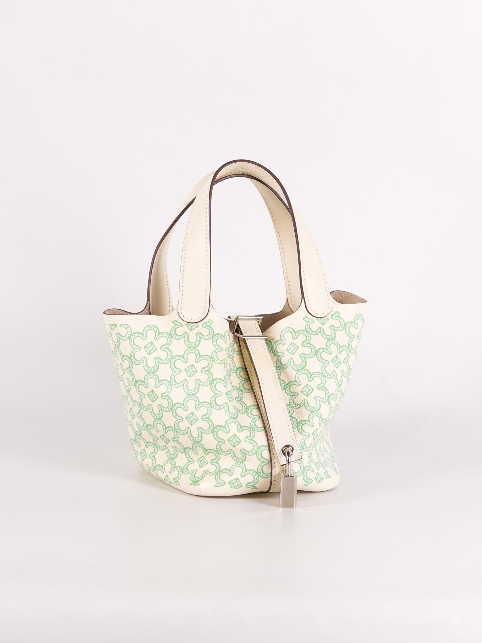 Picotin Micro Lucky Daisy in Nata Swift Leather Stamp U (2022) | Purse Maison Luxury Bags Shop