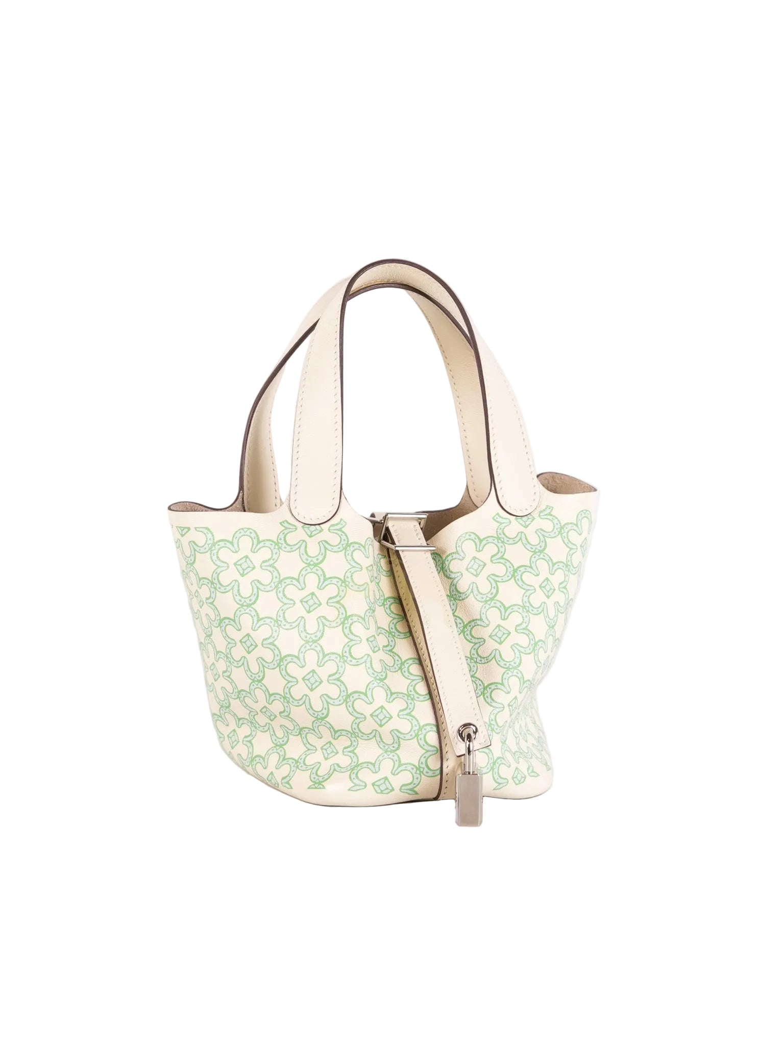 Picotin Micro Lucky Daisy in Nata Swift Leather Stamp U (2022) | Purse Maison Luxury Bags Shop