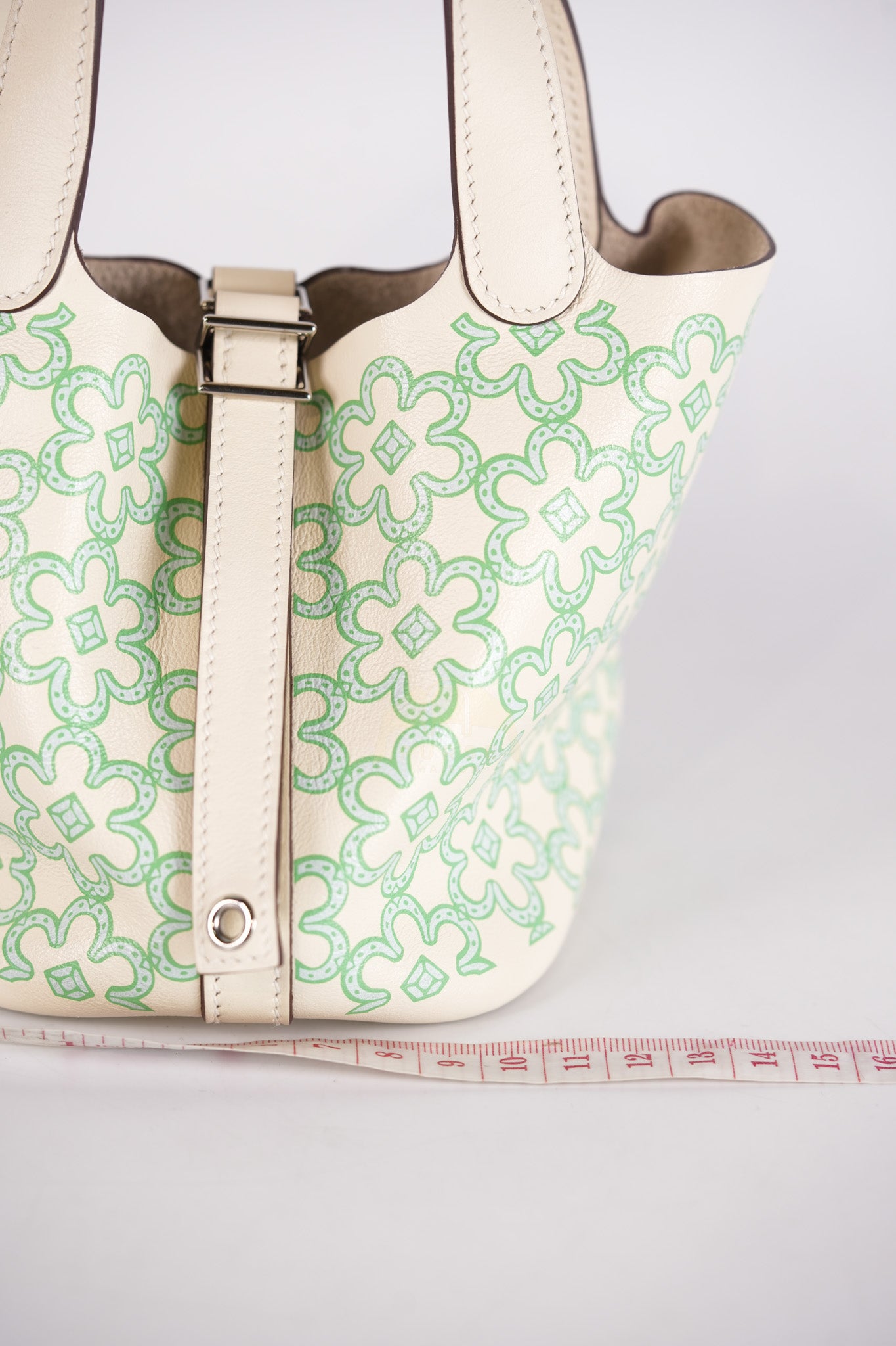 Picotin Micro Lucky Daisy in Nata Swift Leather Stamp U (2022) | Purse Maison Luxury Bags Shop