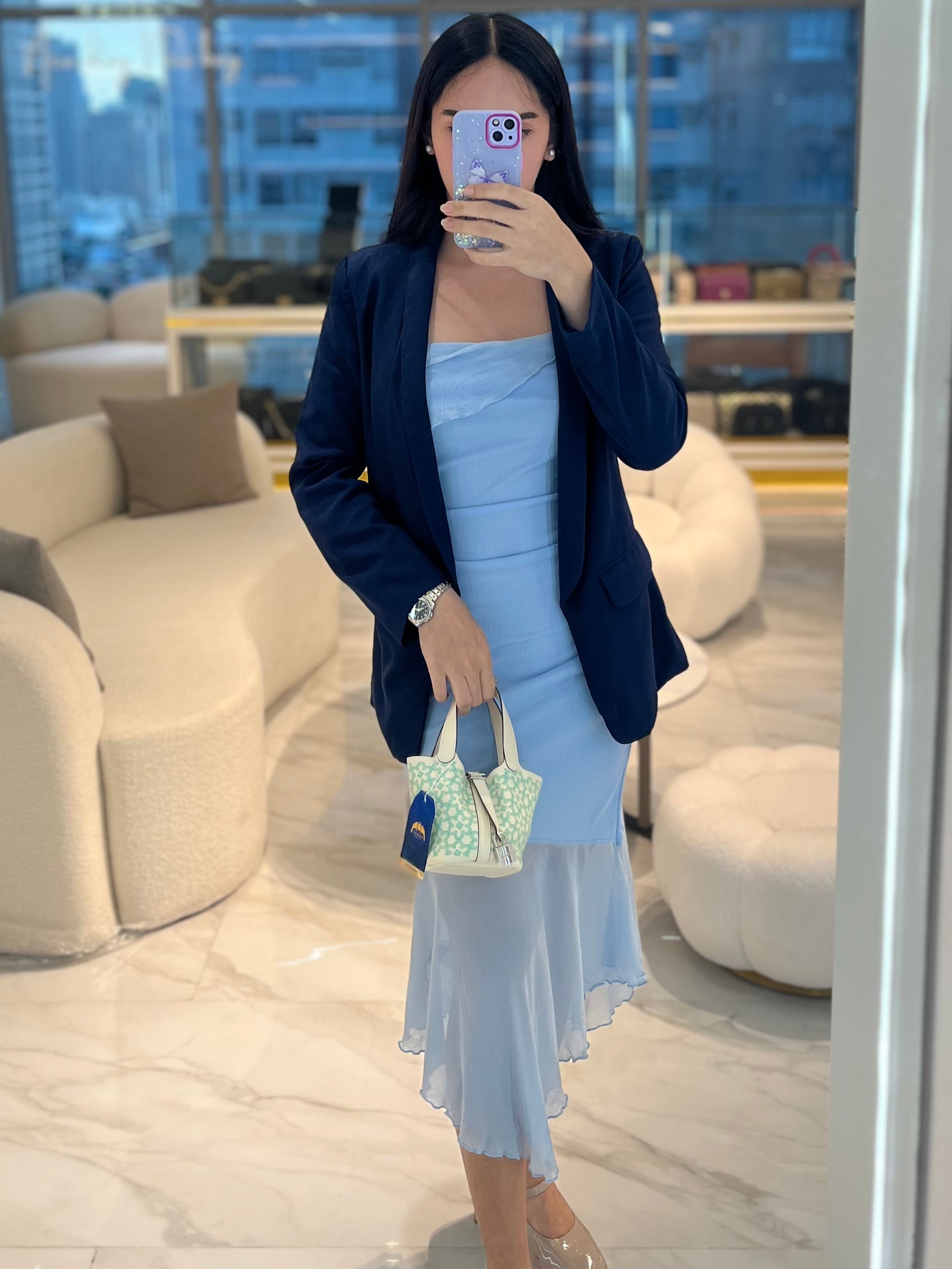 Picotin Micro Lucky Daisy in Nata Swift Leather Stamp U (2022) | Purse Maison Luxury Bags Shop