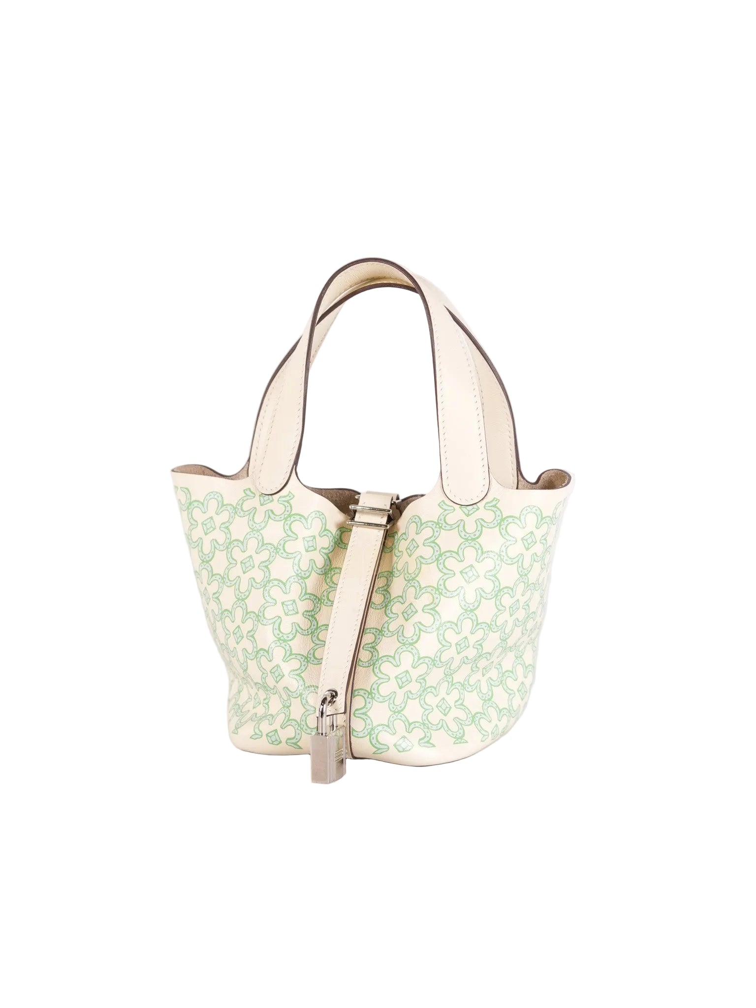 Picotin Micro Lucky Daisy in Nata Swift Leather Stamp U (2022) | Purse Maison Luxury Bags Shop