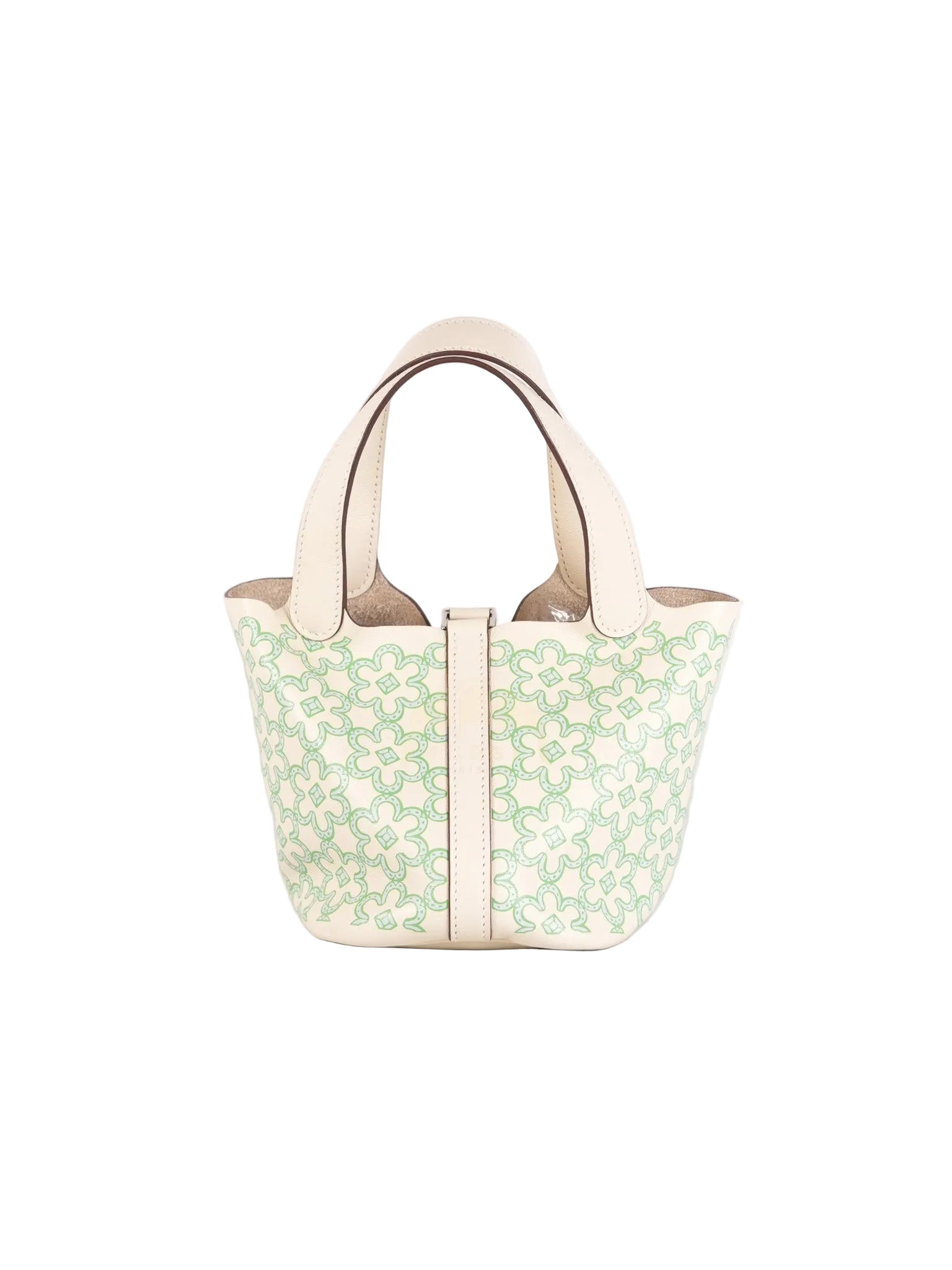 Picotin Micro Lucky Daisy in Nata Swift Leather Stamp U (2022) | Purse Maison Luxury Bags Shop