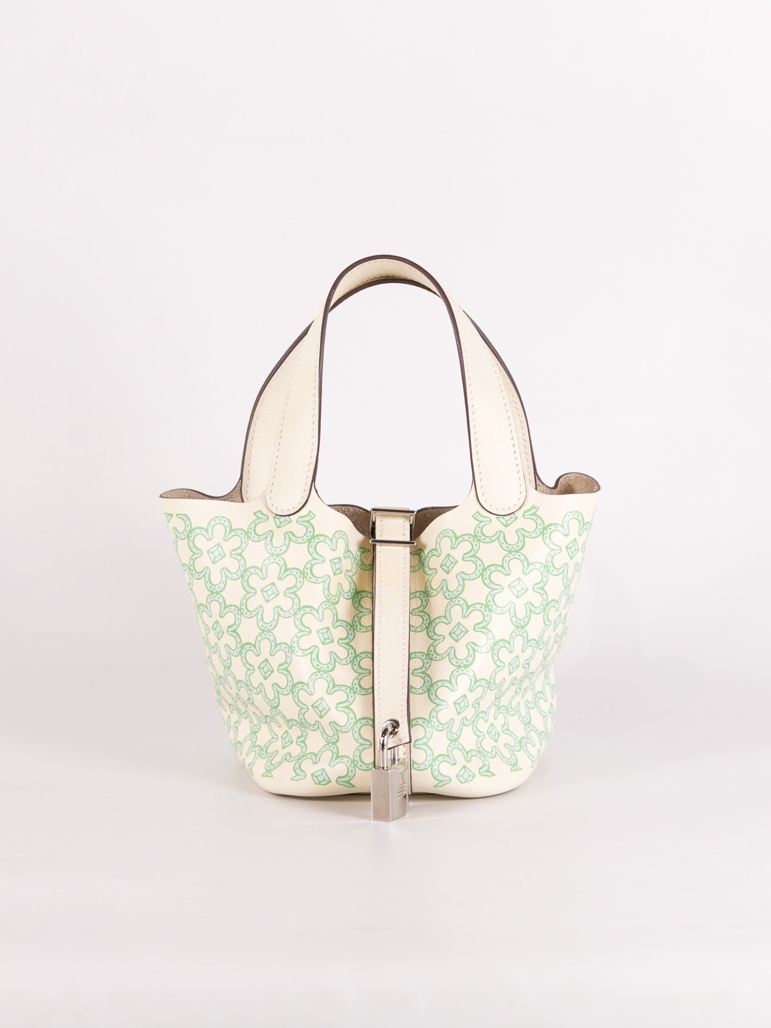 Picotin Micro Lucky Daisy in Nata Swift Leather Stamp U (2022) | Purse Maison Luxury Bags Shop