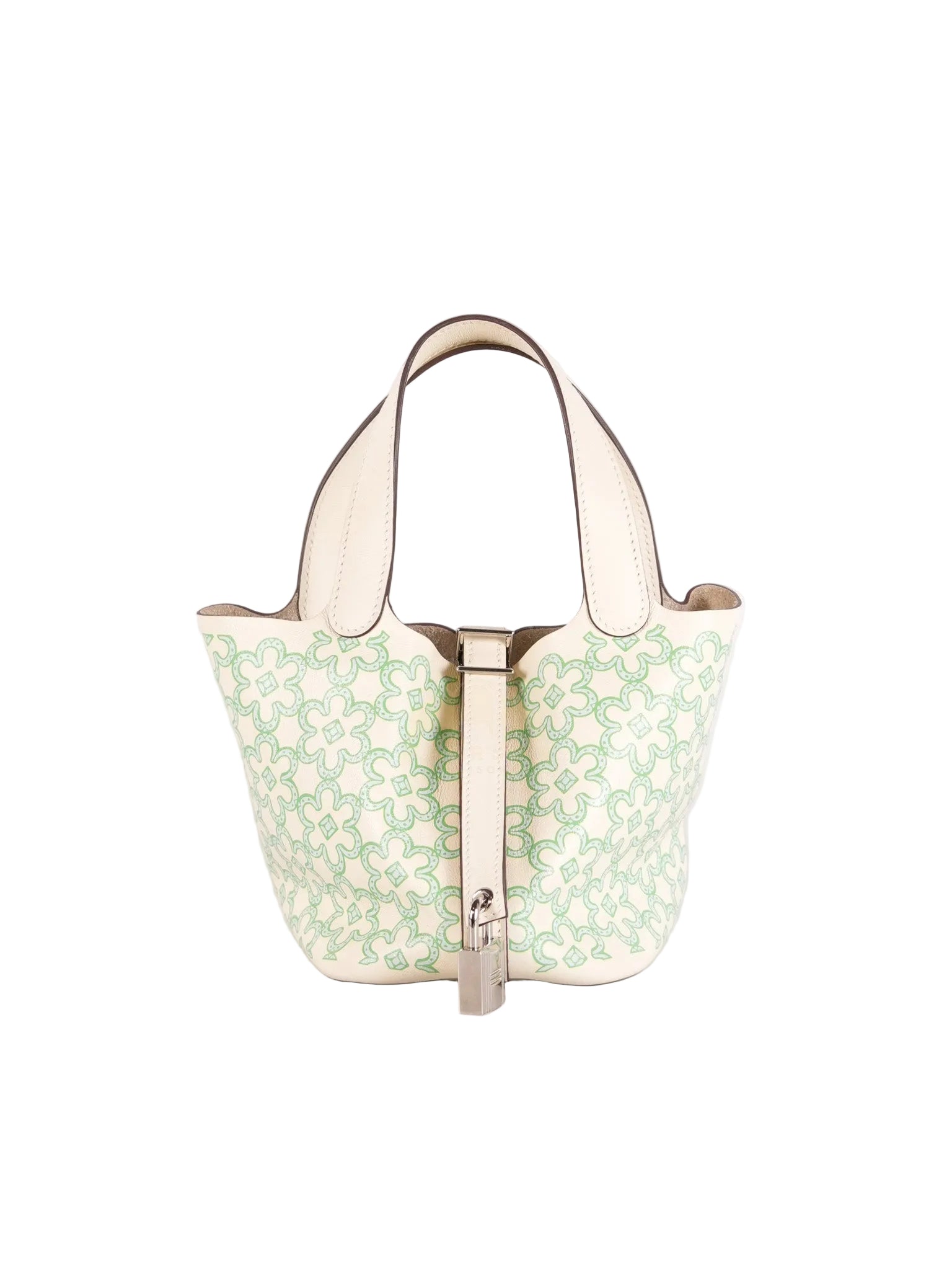 Picotin Micro Lucky Daisy in Nata Swift Leather Stamp U (2022) | Purse Maison Luxury Bags Shop