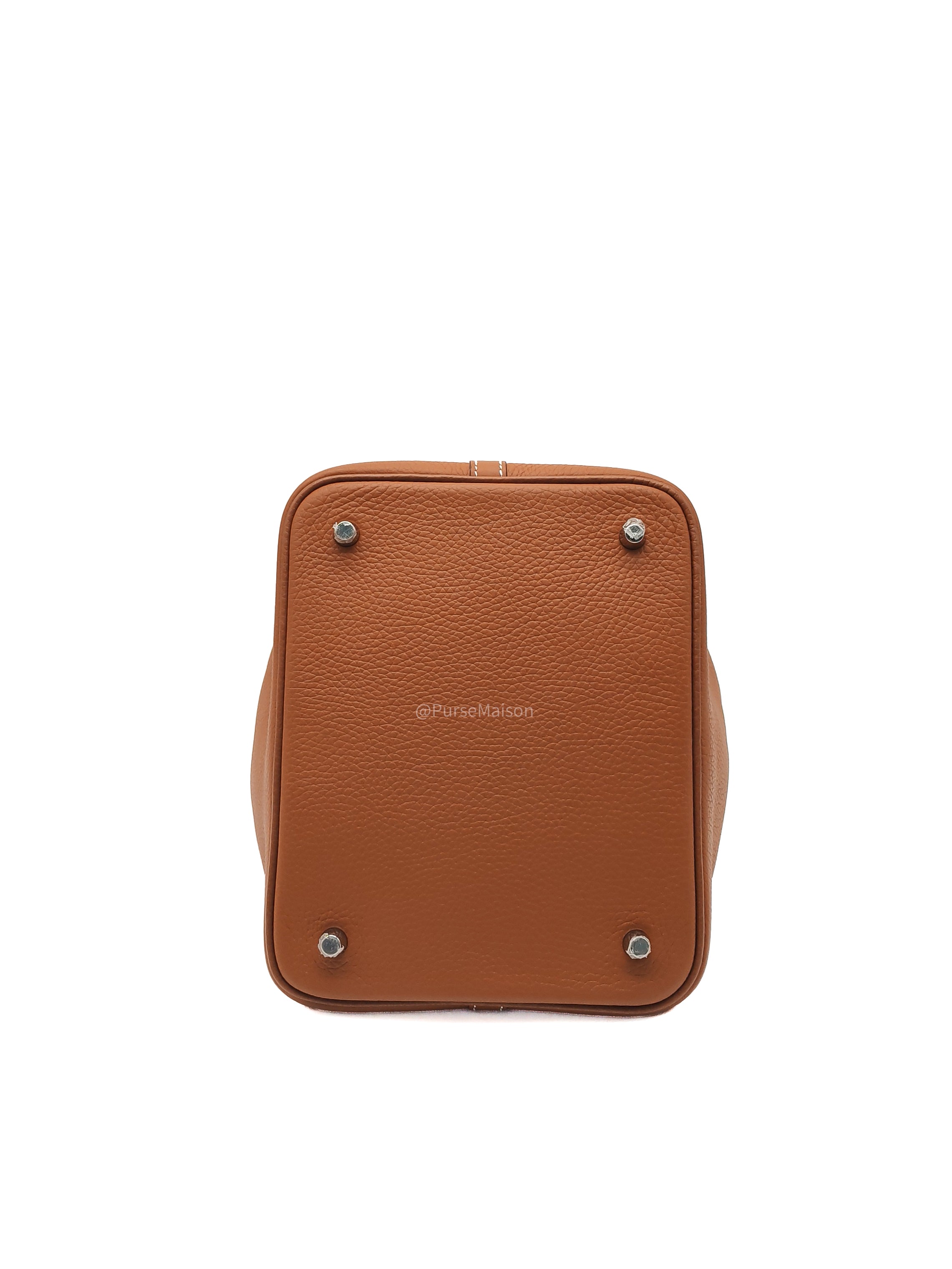 Hermes Picotin 22 in Gold Taurillion Maurice Leather Palladium Hardware Stamp U(2022)