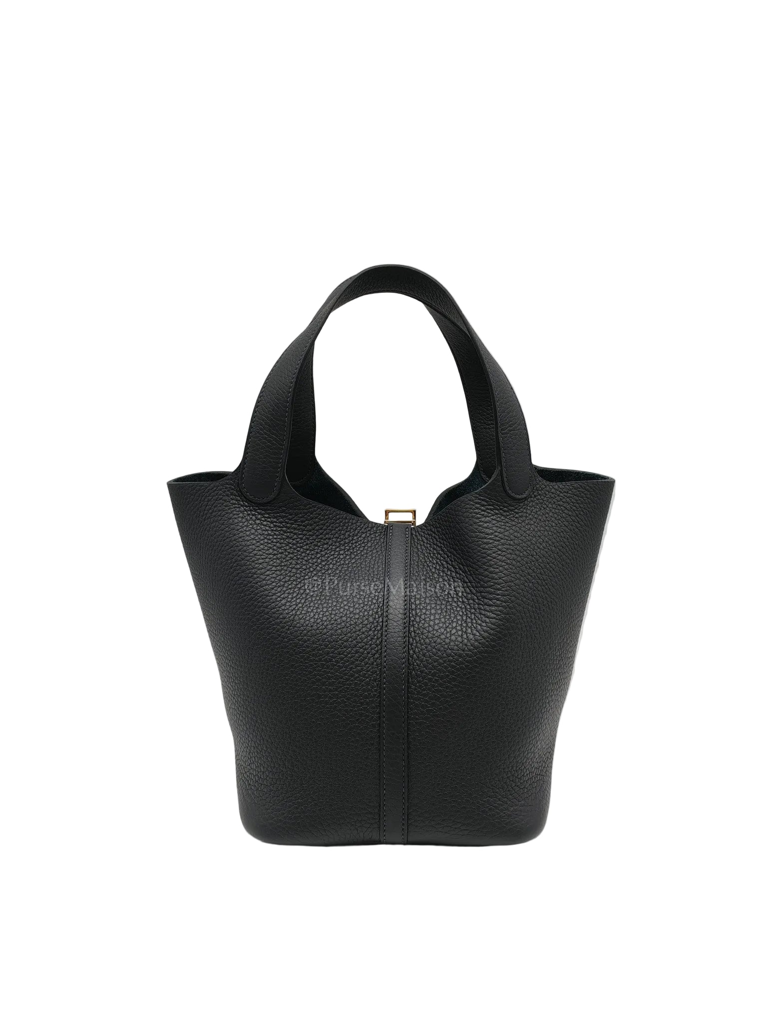 Picotin Lock 22 in Blue Indigo Clemence Leather in Gold Hardware Stamp K(2025)